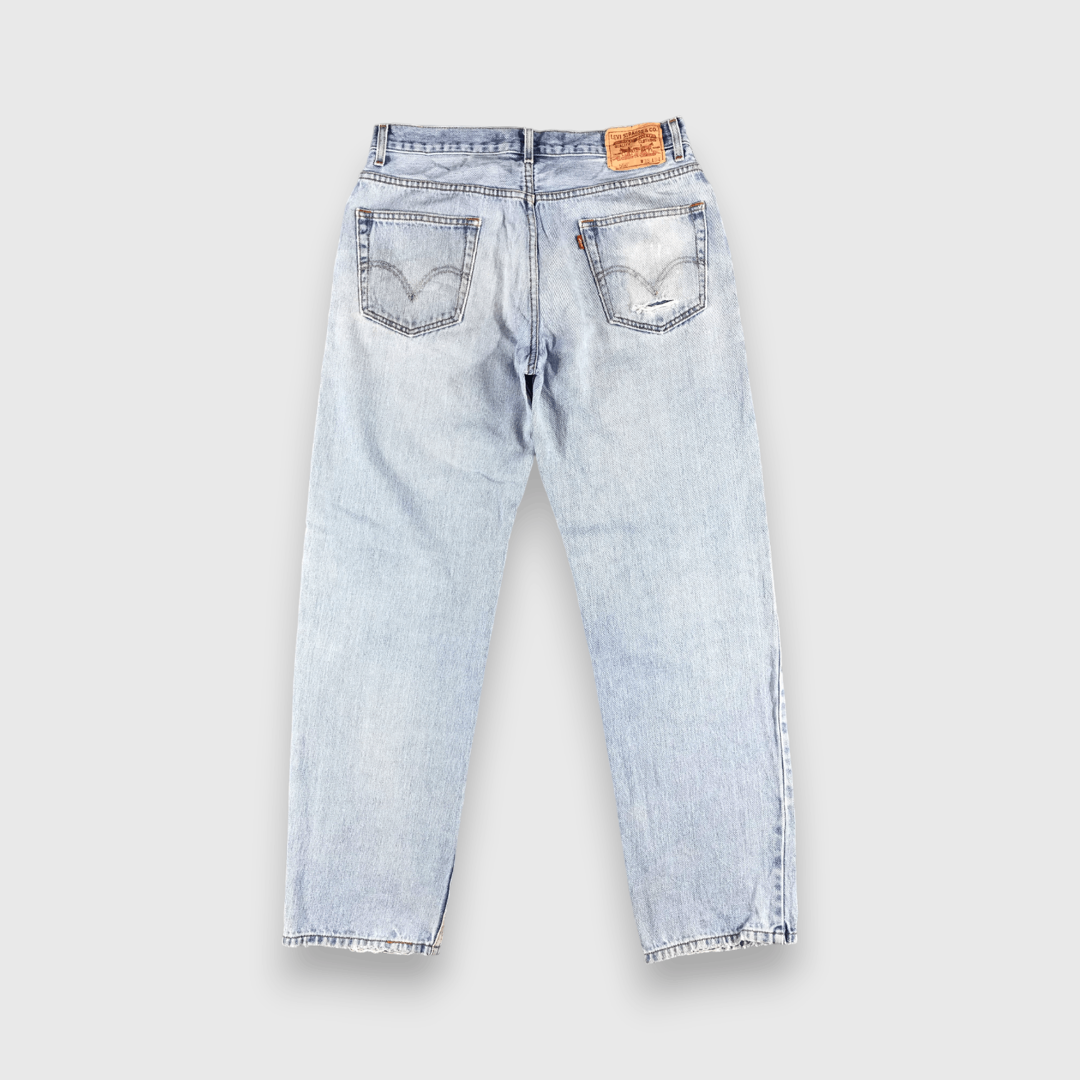 Levi's Vintage Blue Wash Levis 550 Jeans-J2338 Size US 35 - 2 Thumbnail