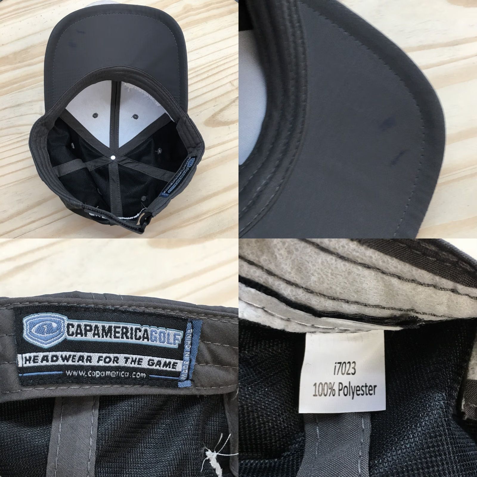 Vintage Capamerica Warning Lites Baseball Cap Hat Mens One Size Gray Adjustable NWT Golf Hat Size ONE SIZE - 8 Thumbnail