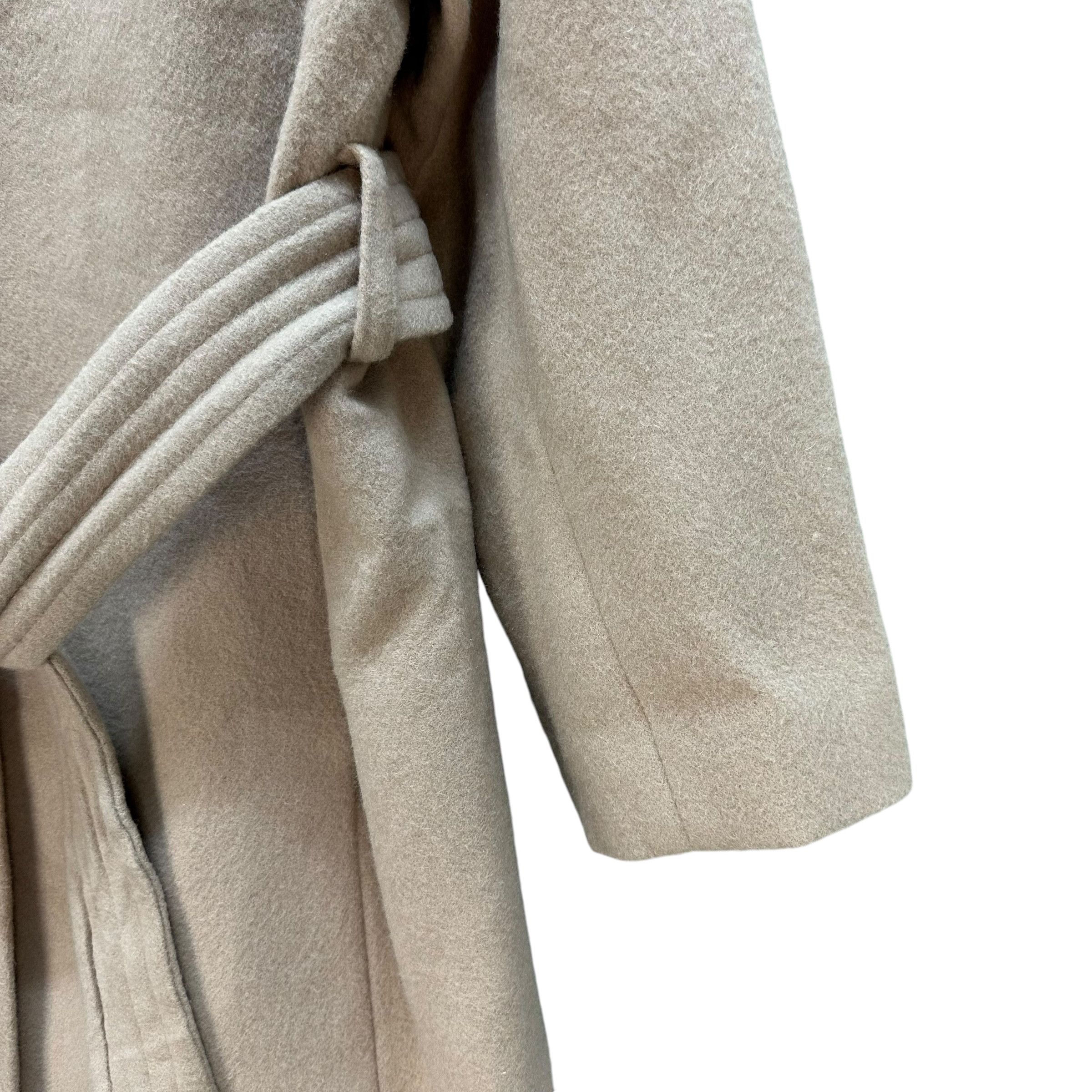 Japanese Brand SNIDEL Wool Nylon Cashmere Belted Long Coat #A69-1670 Size L / US 10 / IT 46 - 5 Thumbnail