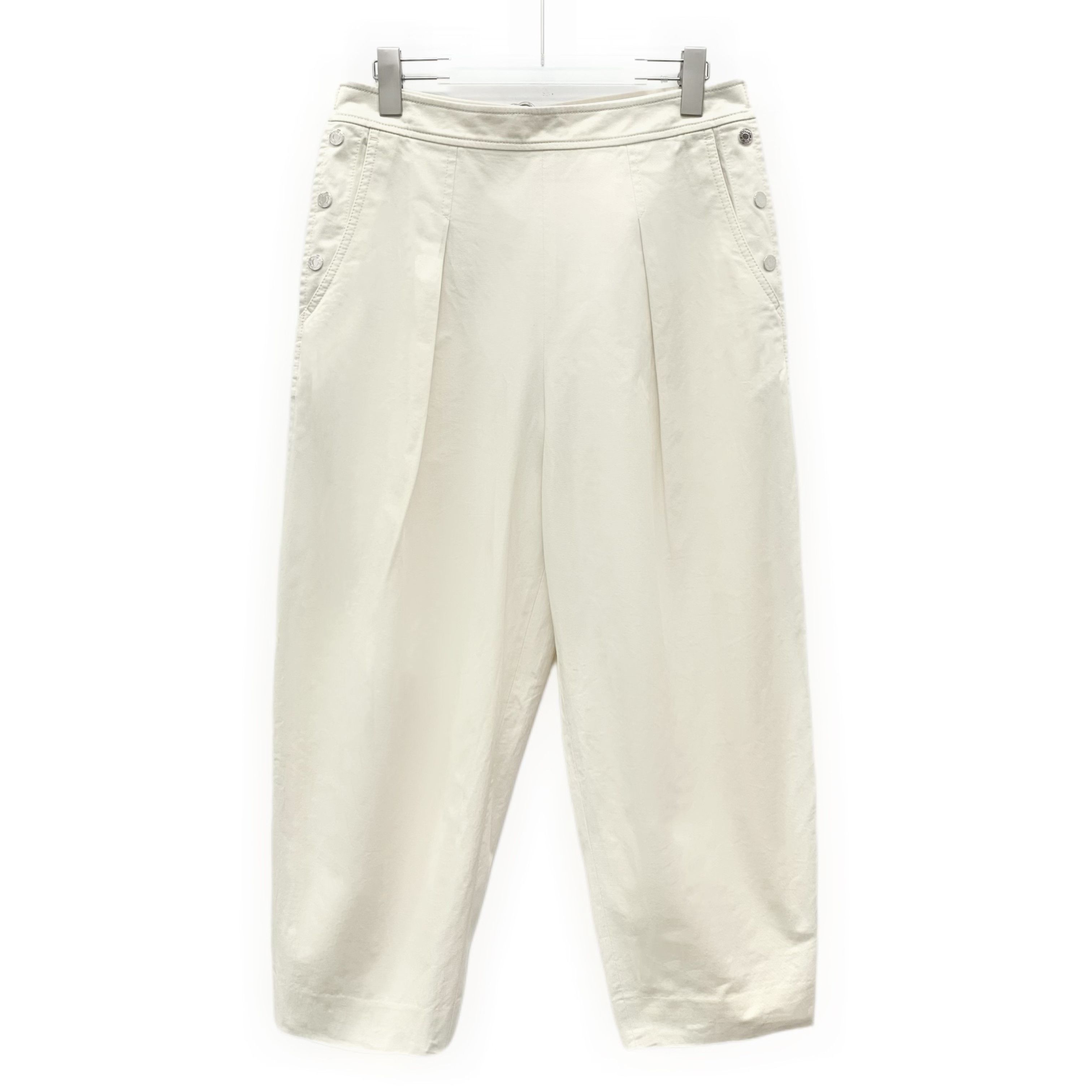 Hermes Hermes Cotton Casual Pants White (38) Size 26" / US 2 / IT 38 - 1 Thumbnail