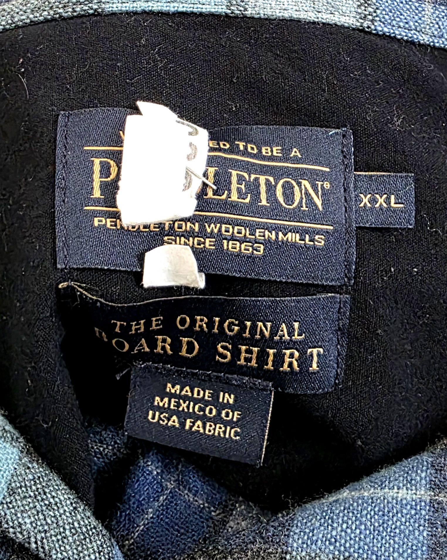 Pendleton Pendleton Board Shirt Wool Flannel Blue Plaid Button-Up XXL Size US XXL / EU 58 / 5 - 6 Thumbnail