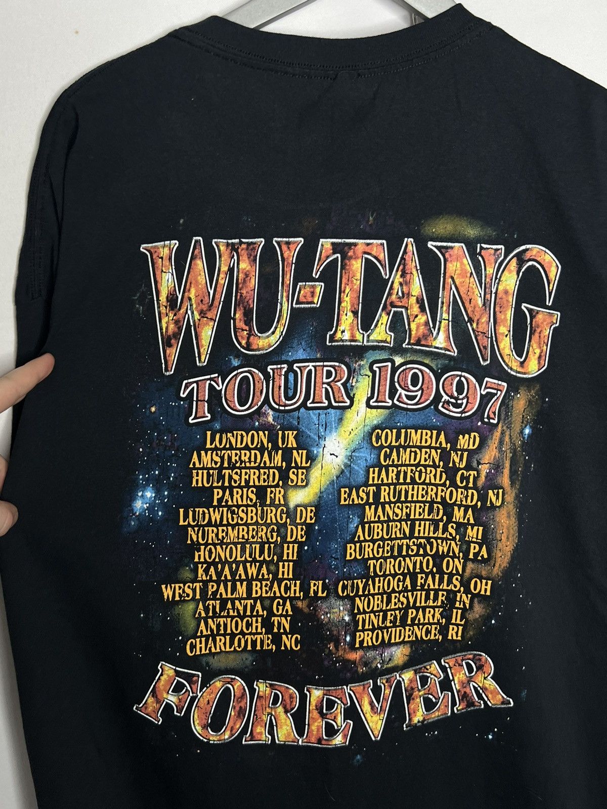Wu-Tang Clan 🎸 Vintage Wu-Tang Fotever 1997 Tour Rock T-Shirt Tee 🎸 Size US XXL / EU 58 / 5 - 6 Thumbnail