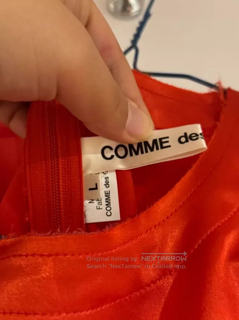 Comme des Garcons Comme des Garcons Red size L silk-like sleeveless top Size L / US 10 / IT 46 - 3 Thumbnail