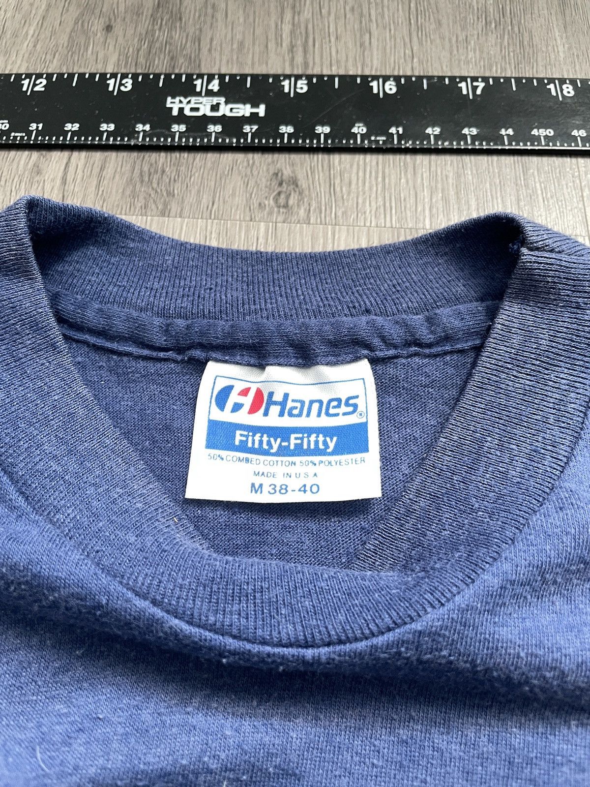 Hanes Vintage 90’s Hawaiian Warrior “Pu’ Ali” T-Shirt (Sz. M) Size US M / EU 48-50 / 2 - 3 Thumbnail