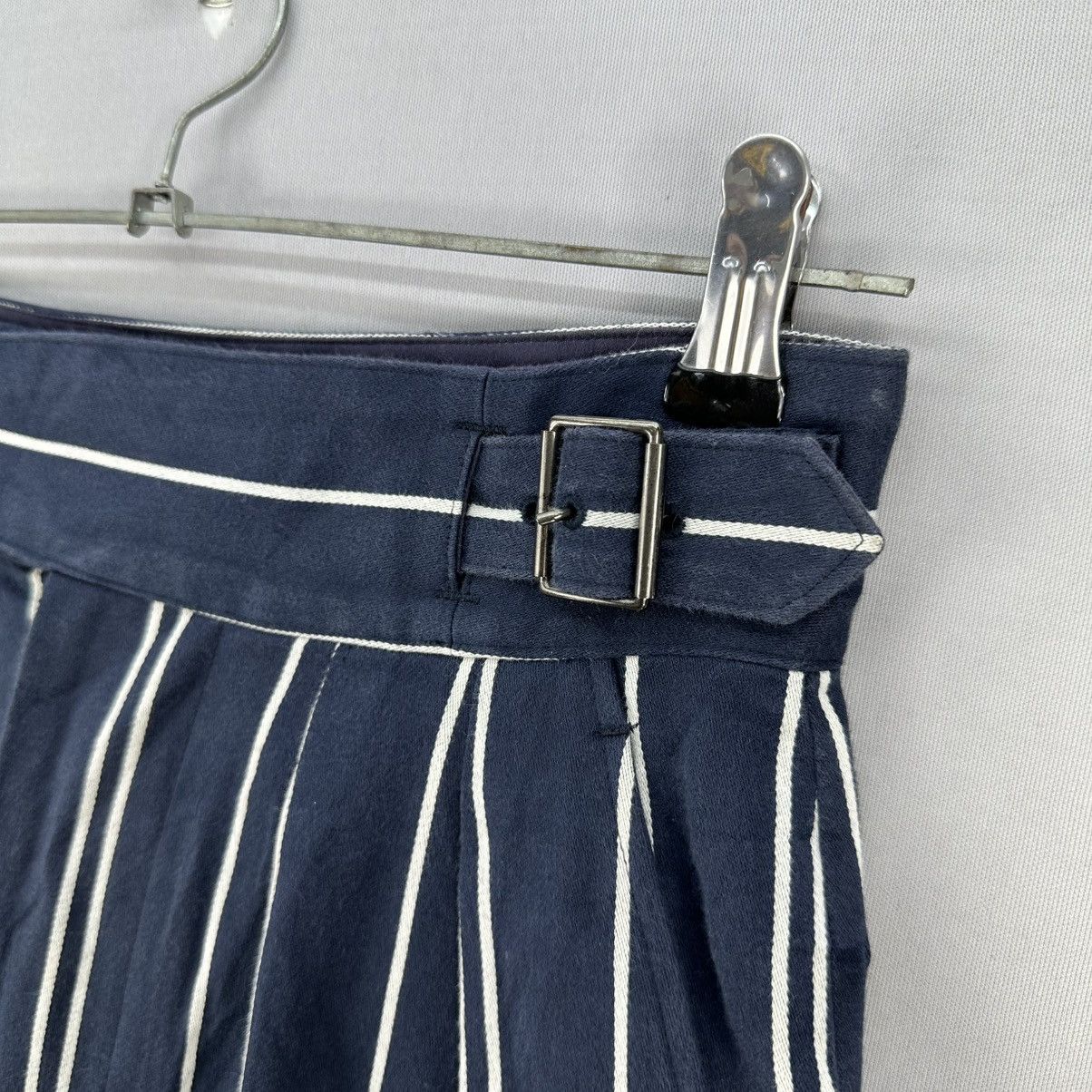 Phlannel Phlannel British Gurkha Maxi Skirt Ladies Blue Stripe Size 28" / US 6 / IT 42 - 5 Thumbnail