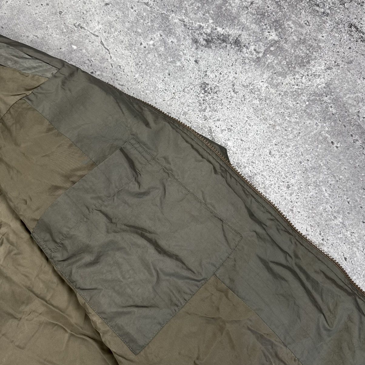 Issey Miyake × Japanese Brand × Vintage Vintage 90s Issey Miyake Windcoat Ninja Padded Jacket Olive Size US S / EU 44-46 / 1 - 16 Thumbnail
