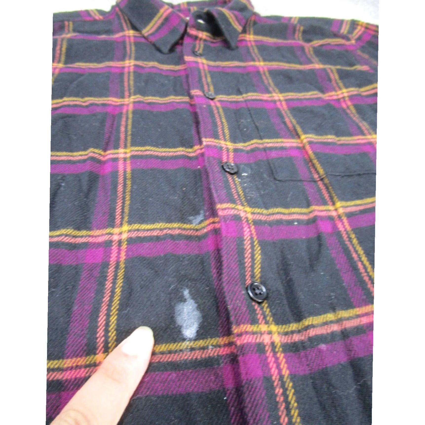 Madewell Madewell Flannel Shirt Mens Large Long Sleeve Black Plaid Button-Up Cotton Size US L / EU 52-54 / 3 - 3 Thumbnail