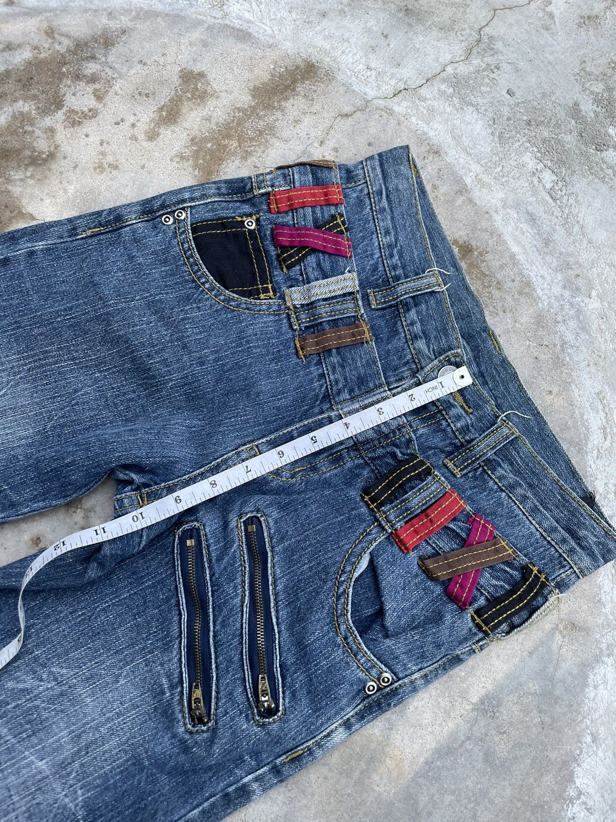 Japanese Brand × Seditionaries Double Waist Acid Wash Denim Jeans Pants Size US 29 - 7 Thumbnail