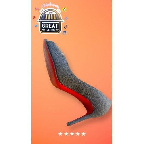 Christian Louboutin Christian Louboutin Womens Peep Toe Heels Size 7US/37.5EU Gr Size US 7 / IT 37 - 4 Thumbnail