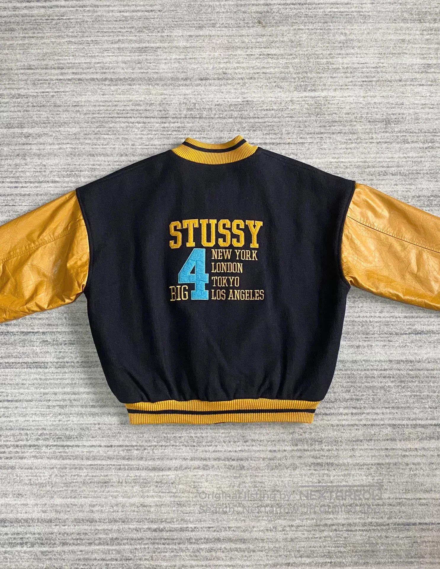 Stussy stussy big 4 vintage baseball jacket. Size US L / EU 52-54 / 3 - 2 Thumbnail