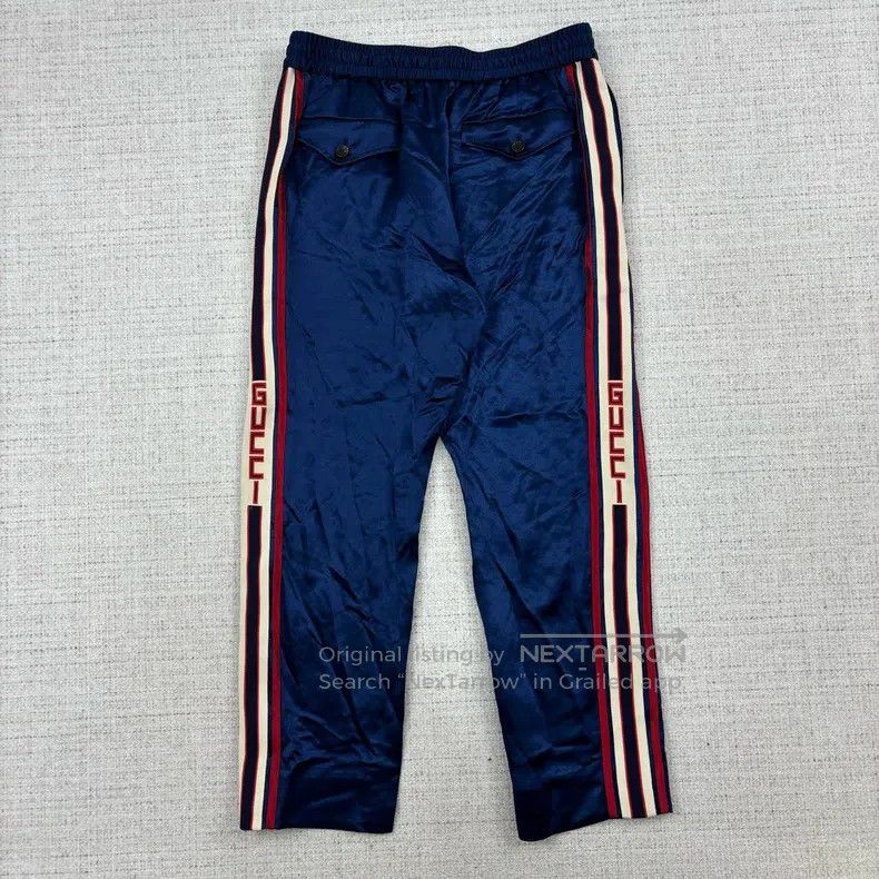 Gucci Gucci Striped elastic waist silk trousers Size US 30 / EU 46 - 3 Thumbnail