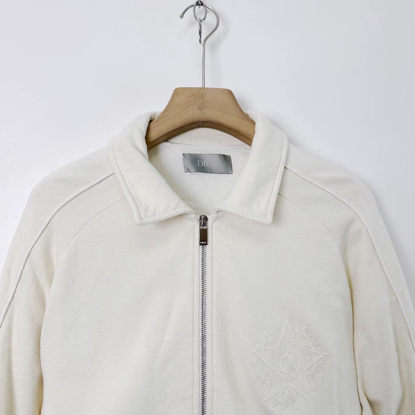 Dior Dior White Lucky Star Embroidered Casual Jacket K12 Size US XL / EU 56 / 4 - 6 Thumbnail