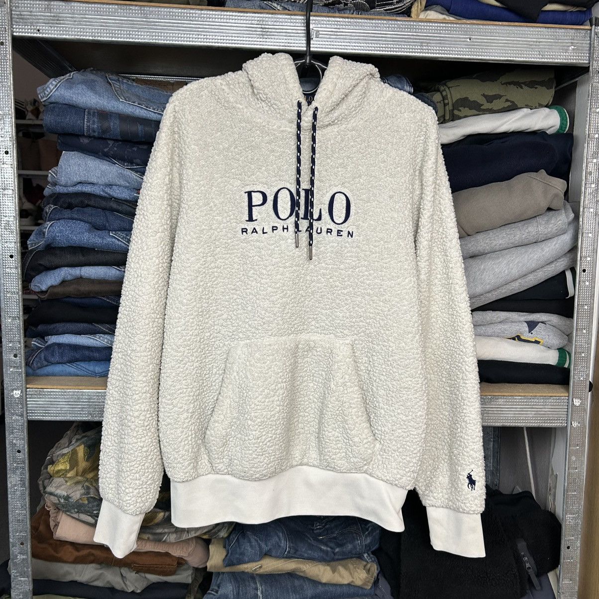 Polo Ralph Lauren Mens Polo Ralph Lauren big logo teddy fleece hoodie Size US XS / EU 42 / 0 - 1 Thumbnail
