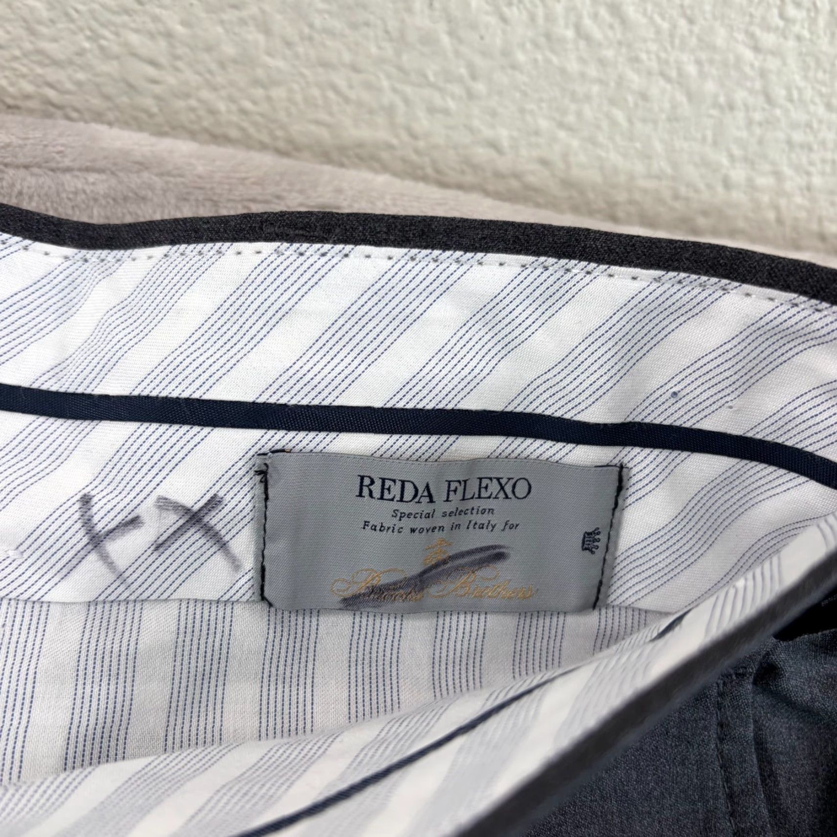 Brooks Brothers Brooks Brothers Reda Flexo Milano Fit Dress Pants Grey Merino Wool 46x32 Men Size US 30 / EU 46 - 3 Thumbnail
