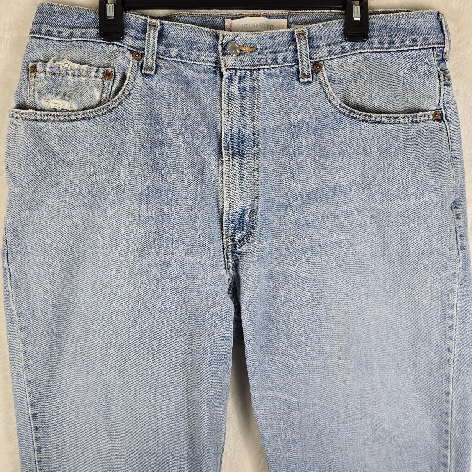 Levi's Vintage Levis 550 Jeans 38 x 30 Stonewash Tapered Blue Denim Size US 38 / EU 54 - 3 Thumbnail