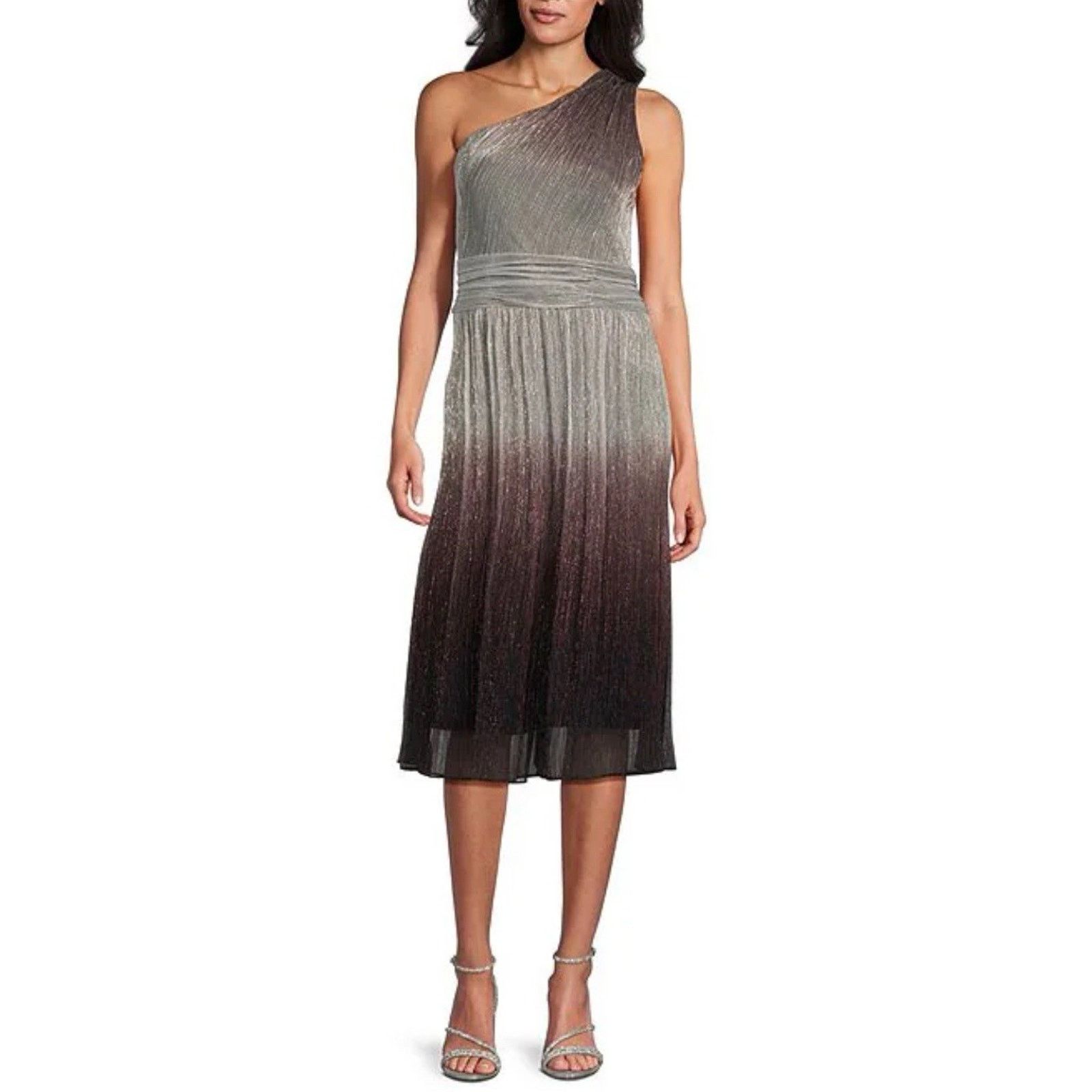 Other Ignite Evenings Dress Size 8 Ombre Metallic Sleeveless Size M / US 6-8 / IT 42-44 - 3 Thumbnail