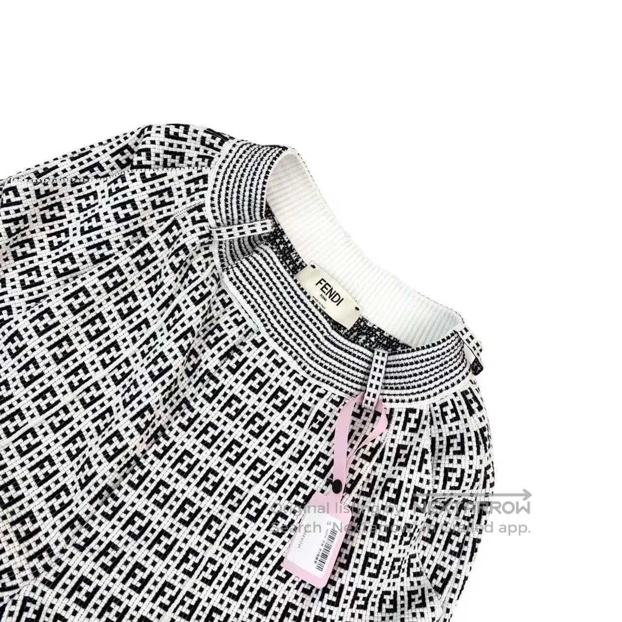 Fendi Fendi Classic black and white logo old flower wide-leg pan Size 25" / US 0 / IT 36 - 3 Thumbnail