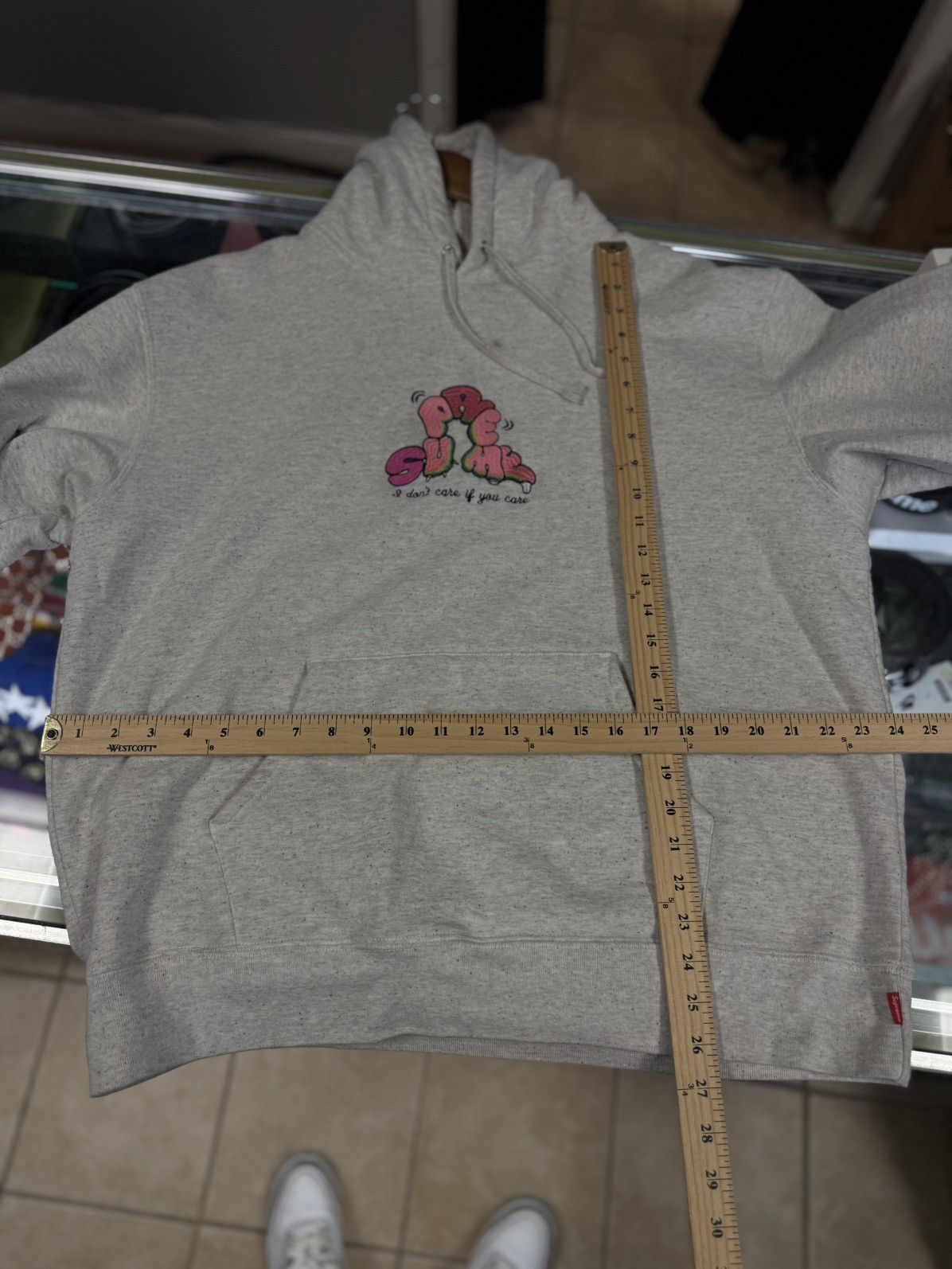 Supreme Supreme Grey Colorful Specs Hoodie Size Large 🧼 Size US L / EU 52-54 / 3 - 13 Thumbnail