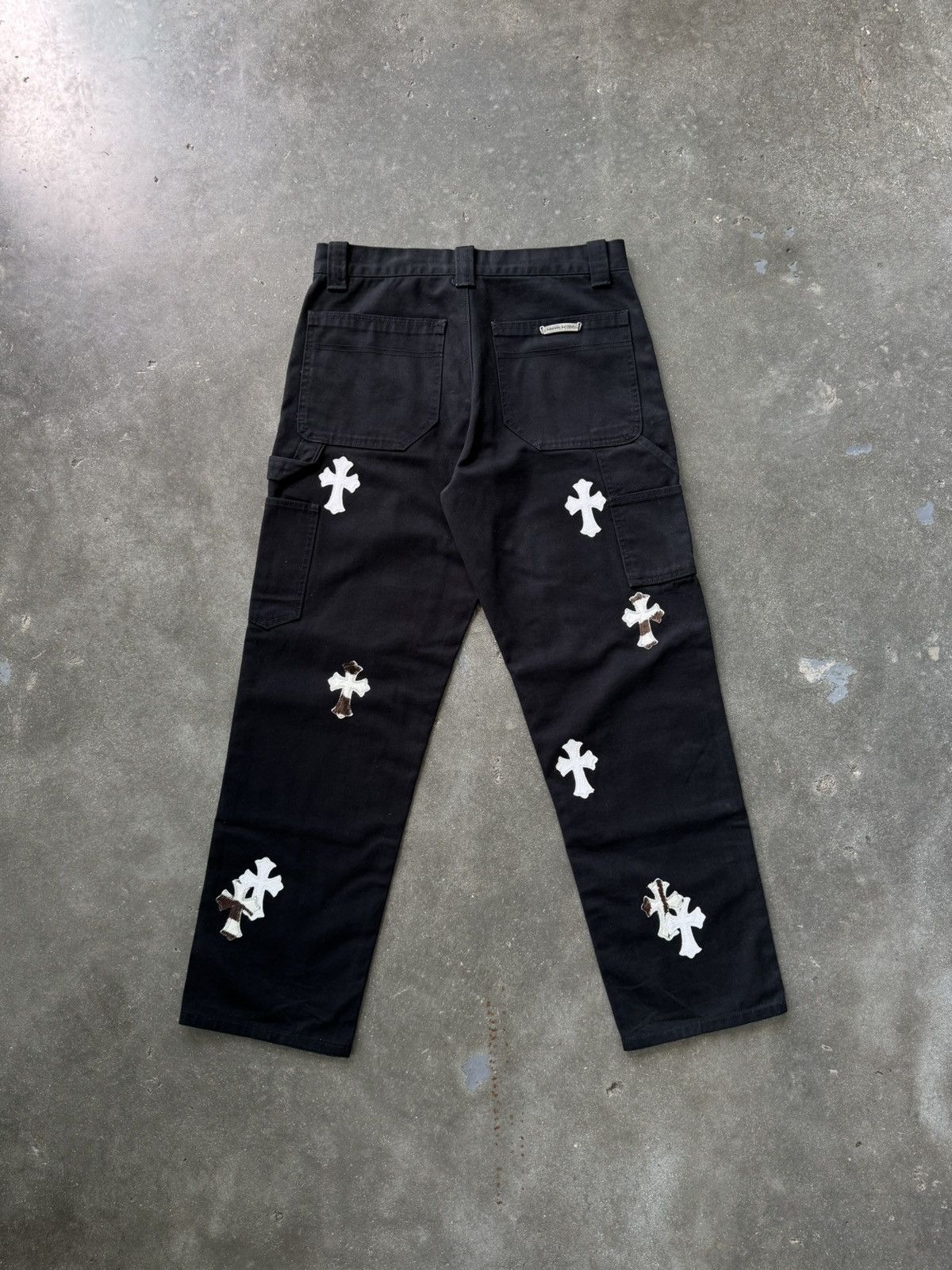 新作グッ Double Hearts Chrome Hearts Chrome Knee Zebra 1 Of 1 Jeans アクセサリー