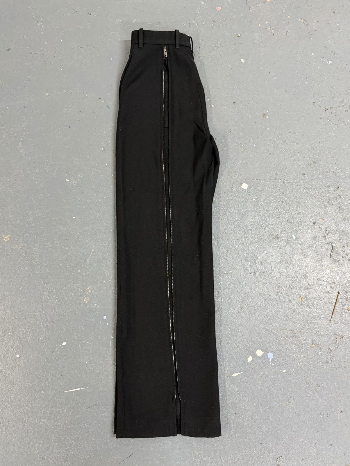 Phoebe Philo Phoebe Philo Black Wool Zip Trousers – FR 36 Size 26" / US 2 / IT 38 - 5 Thumbnail