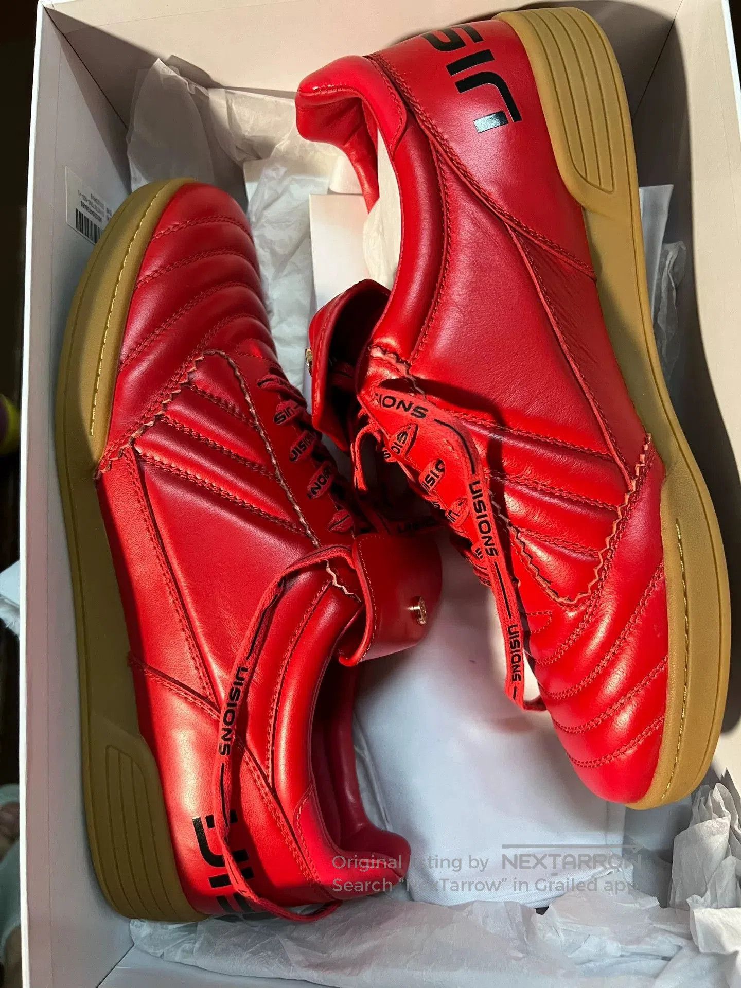 Givenchy Givenchy Red Leather Soccer Shoes. Size US 8 / EU 41 - 2 Thumbnail