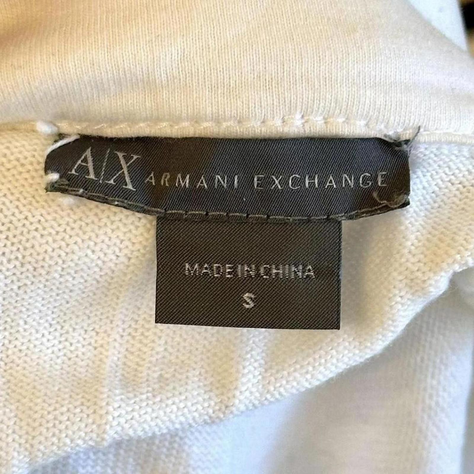 Armani Exchange Armani zip up y2k style white zip up top Size XS / US 0-2 / IT 36-38 - 3 Thumbnail