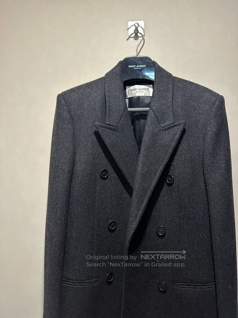 Saint Laurent Paris Saint Laurent Paris Gunmetal Gray Sword Collar Mid-Length Size US S / EU 44-46 / 1 - 3 Thumbnail