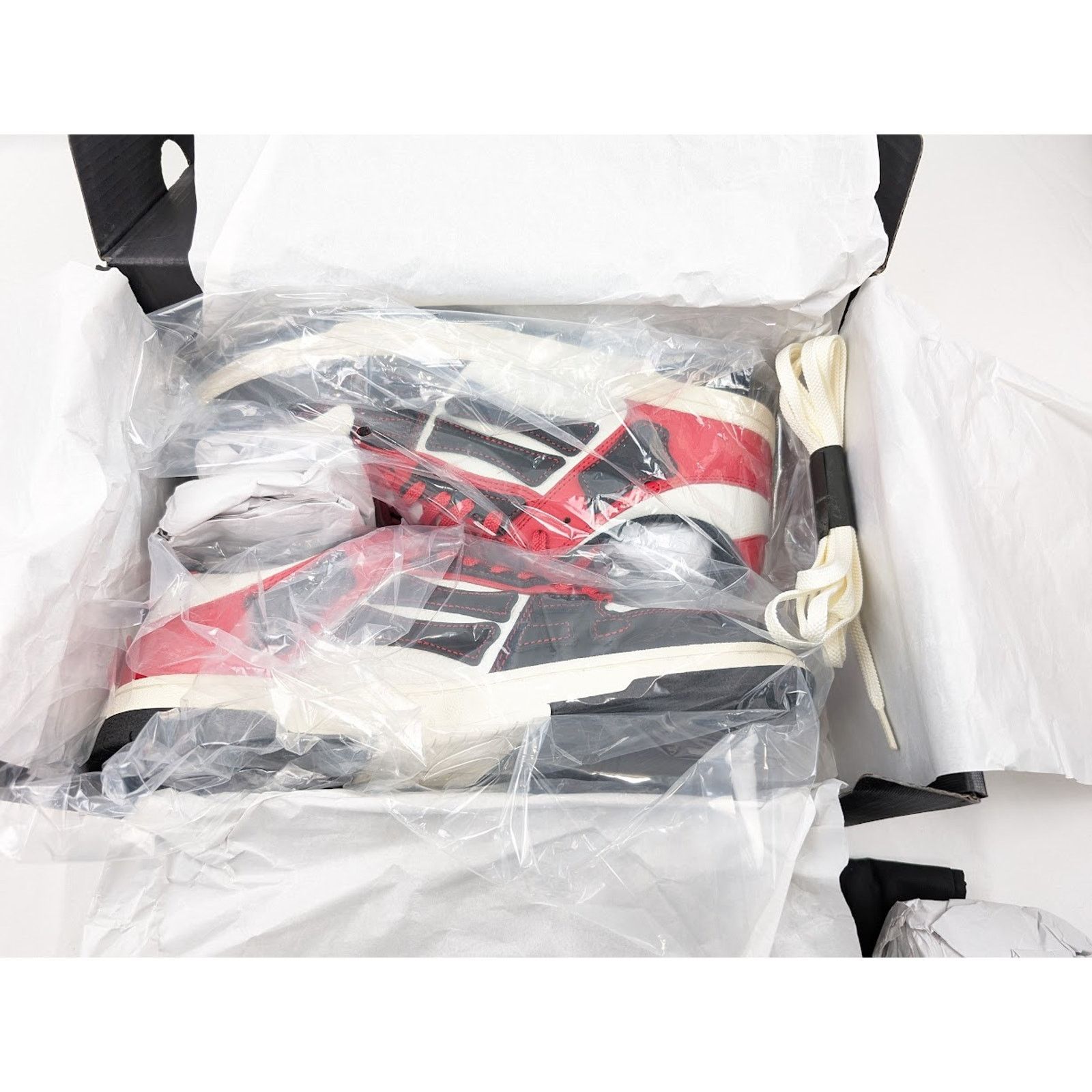 Amiri o1rshd1 Skeleton Low-Top Sneakers in Black/Red Size US 12 / EU 45 - 22 Thumbnail
