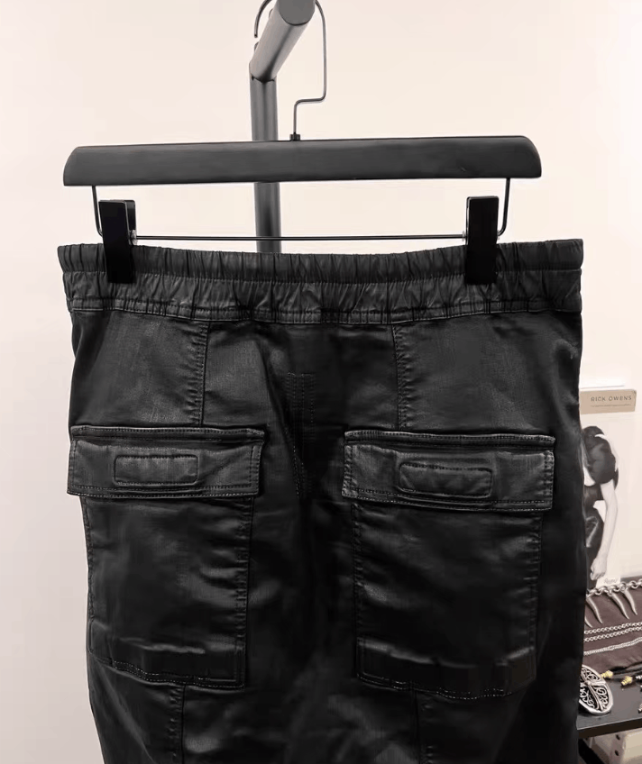 Rick Owens Rick Owens DRKSHDW Wax Coated Cropped Pants K35 Size US 33 - 3 Thumbnail