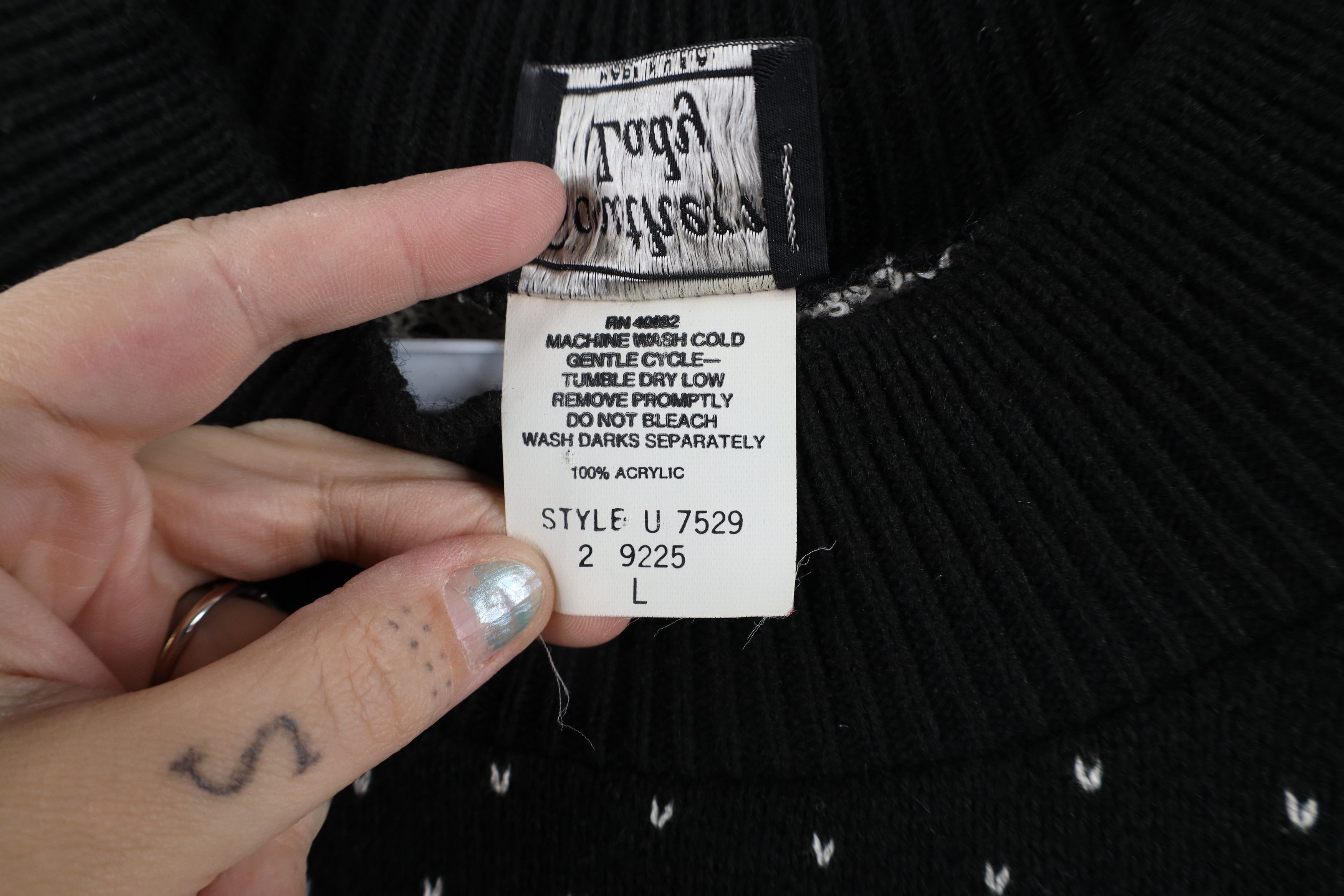 Vintage Vintage 90s Streetwear All Over Print Knit Sweater USA Size L / US 10 / IT 46 - 5 Thumbnail