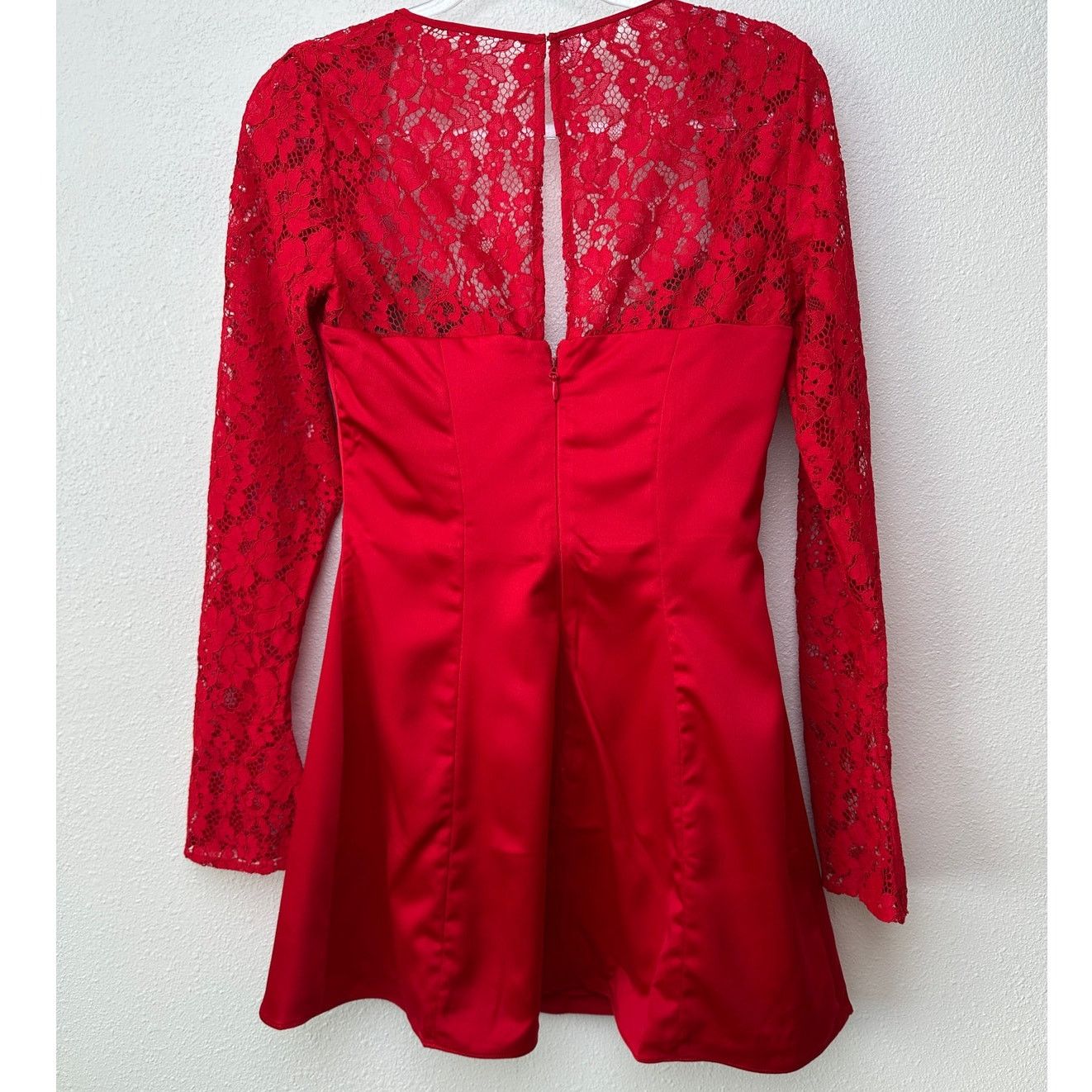 House of CB NWT House of CB Jennica Red Lace Bustier Satin Mini Dress M Size M / US 6-8 / IT 42-44 - 6 Thumbnail