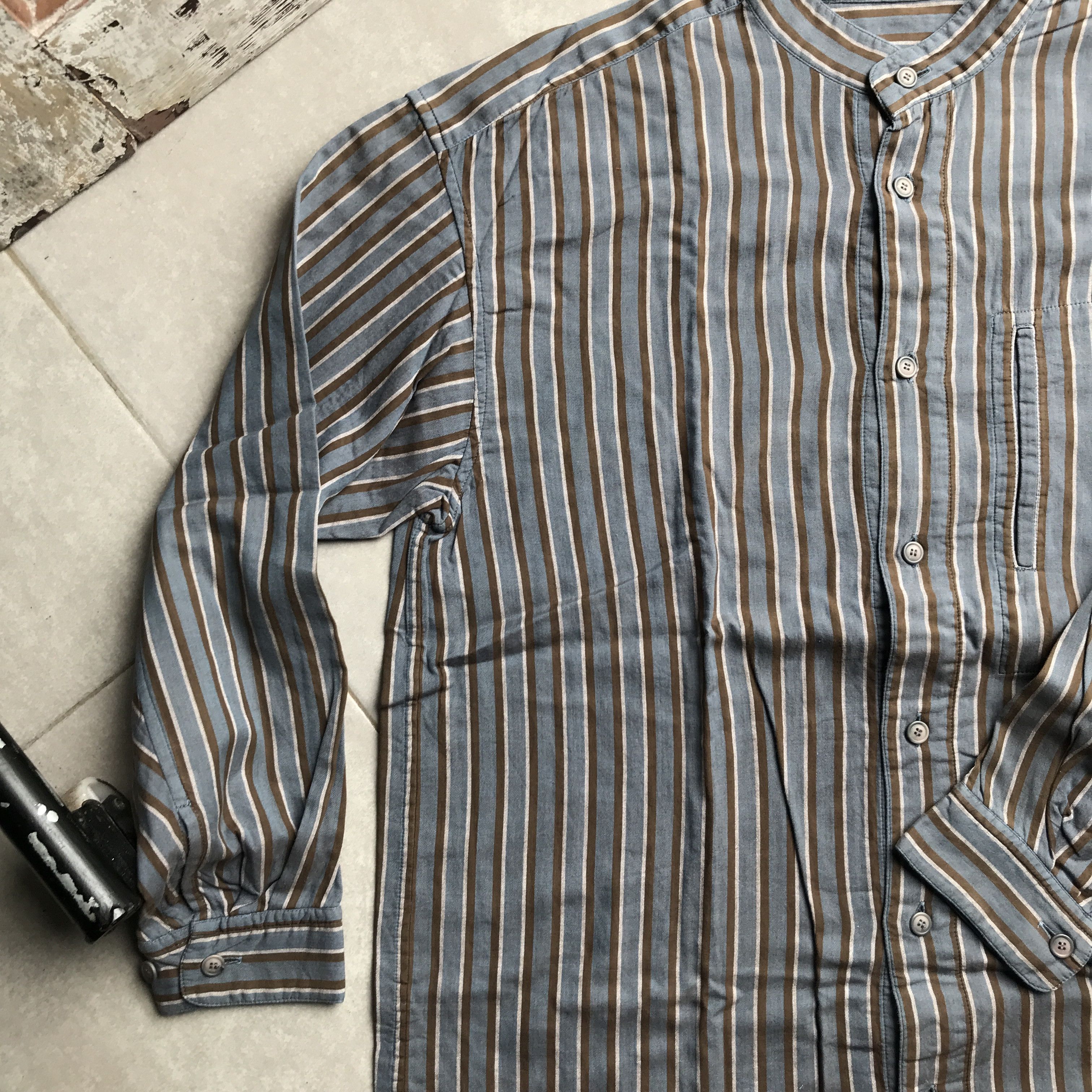 Issey Miyake Vintage 80s Issey Miyake Pemarnente shanghai neck shirt Size US M / EU 48-50 / 2 - 3 Thumbnail