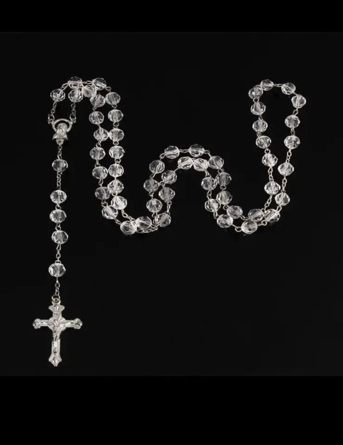 Jewelry × Vintage Victoria Pearl Imitation White Crystal Beads Necklace Size ONE SIZE - 1 Thumbnail