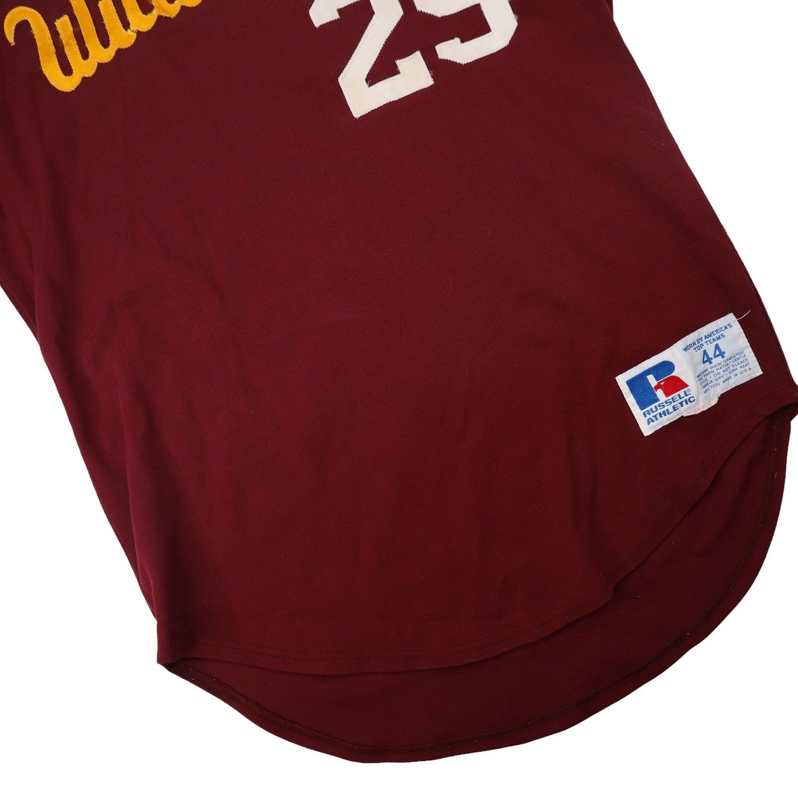 Russell Athletic × Vintage Vintage Russell Athletics Willamette Script All Sewn Jersey Size US L / EU 52-54 / 3 - 3 Thumbnail