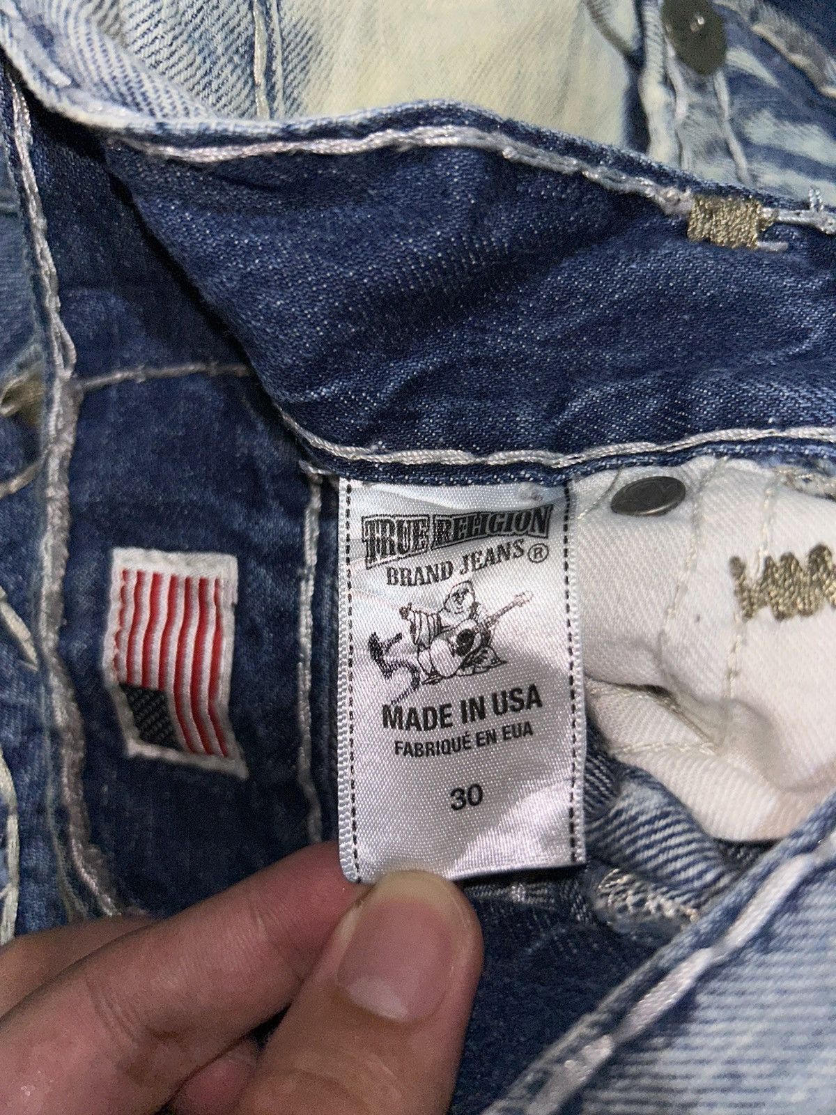 True Religion True Religion Ricky Super-T Distressed Jeans Size US 32 / EU 48 - 7 Thumbnail