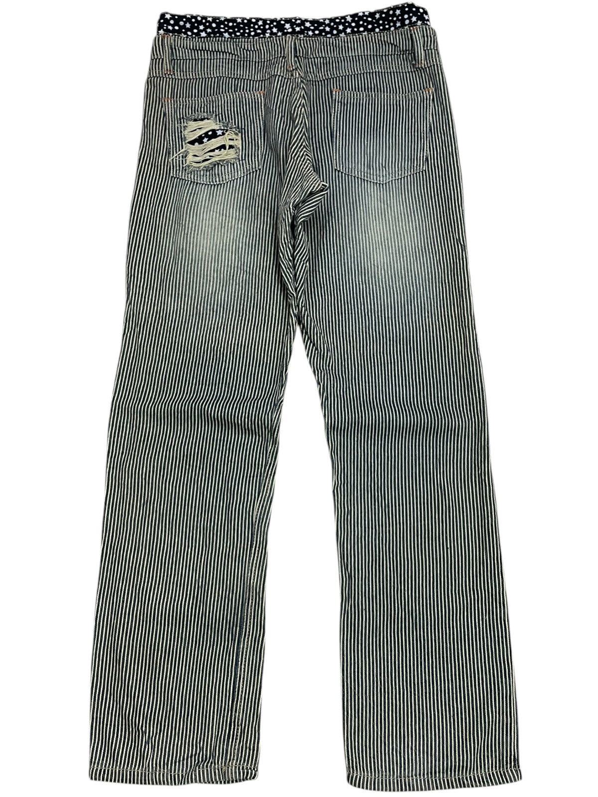 Hysteric Glamour × Japanese Brand Hickory Distressed Repair Double Waist Clone Devgru Y2K Size US 31 - 2 Thumbnail