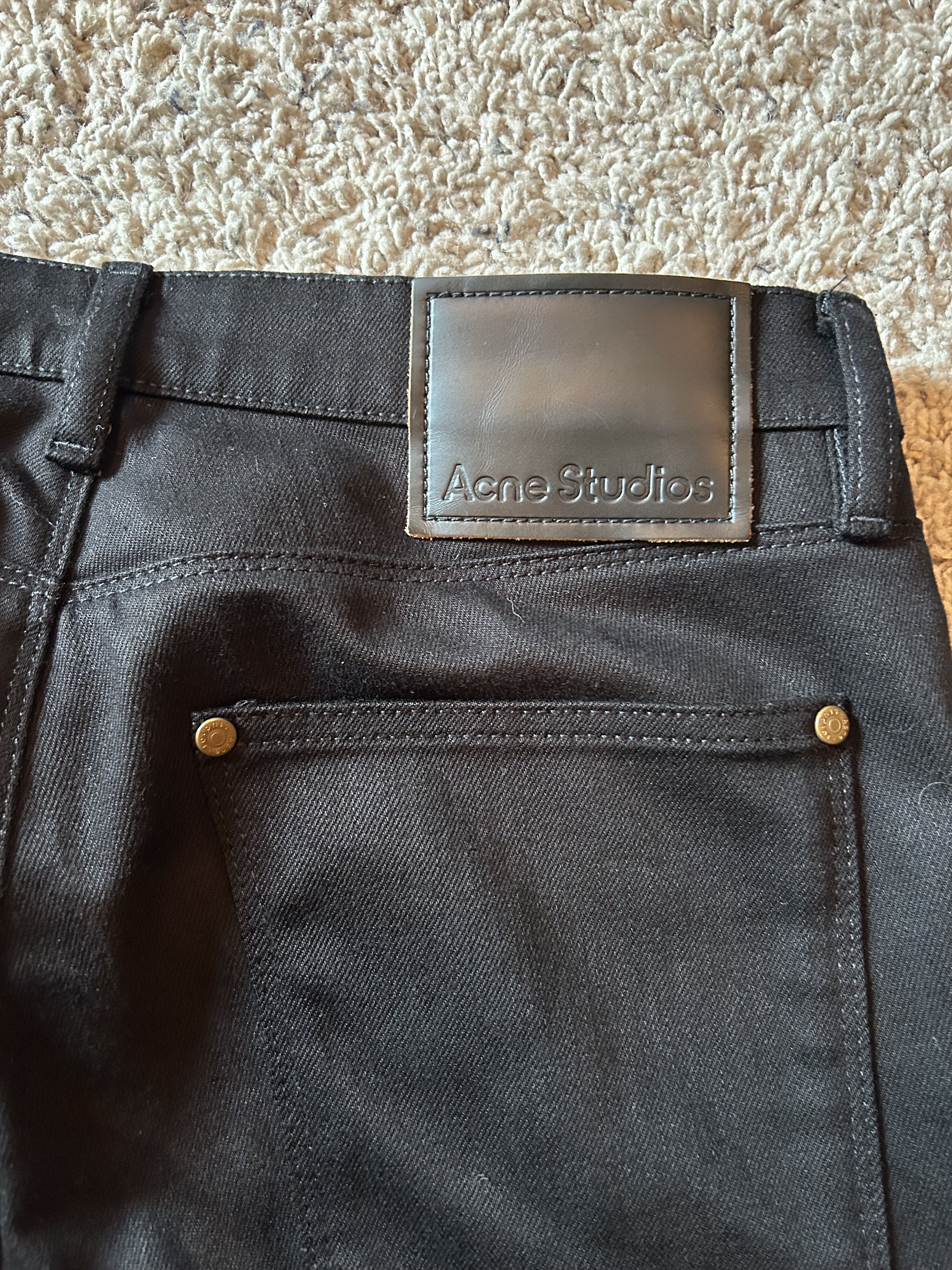 Acne Studios Men-Denim Max Stay Black Size US 29 - 5 Thumbnail