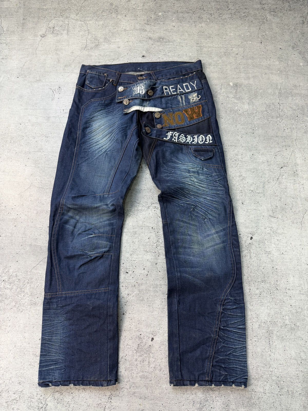 Japanese Brand Vintage Japanese Style KosmoLupo Y2K jeans Size US 33 - 1 Thumbnail