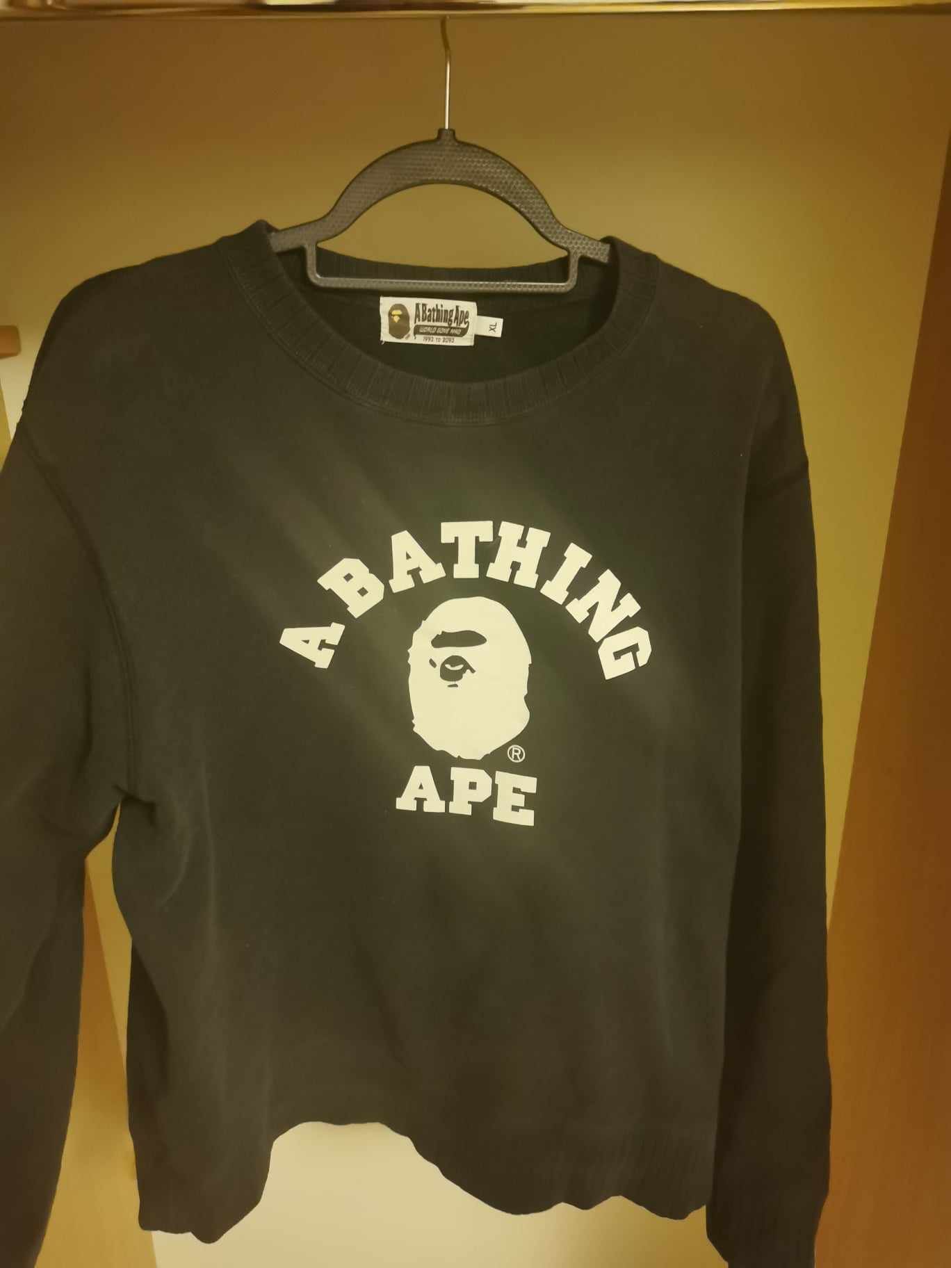 image of Bape Crewneck in Black, Men's (Size XL)