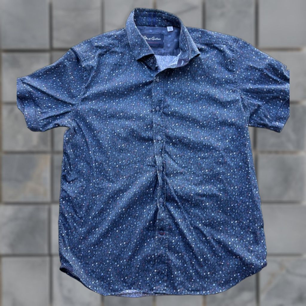 Robert Graham Robert Graham Multicolor Geometric Button-Up Shirt XL Men’s Casual Short Sleeve Button-Down Size US XL / EU 56 / 4 - 1 Thumbnail
