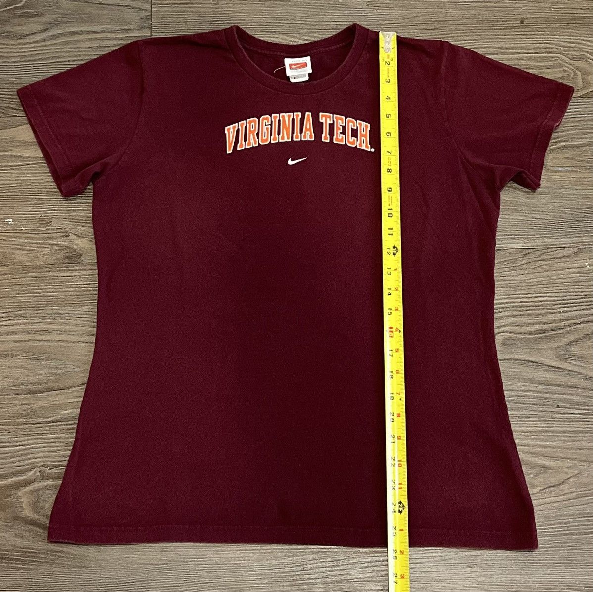 Nike × Vintage Vintage Y2K Nike Team Center Check Virginia Tech Shirt Size XL / US 12-14 / IT 48-50 - 4 Thumbnail