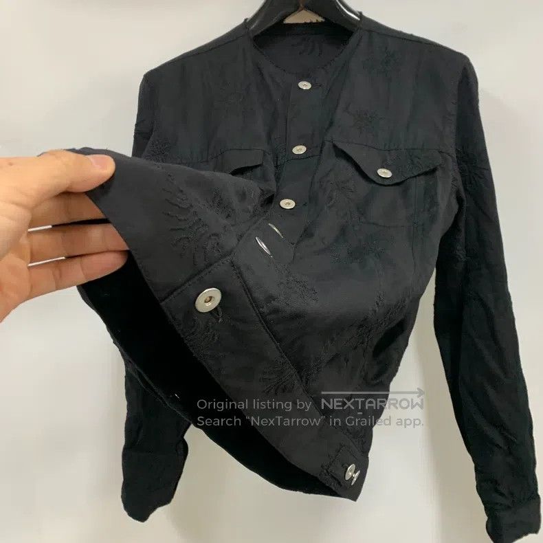 Comme des Garcons Comme Des Garcons Collarless wool embroidery coat Size XL / US 12-14 / IT 48-50 - 4 Thumbnail