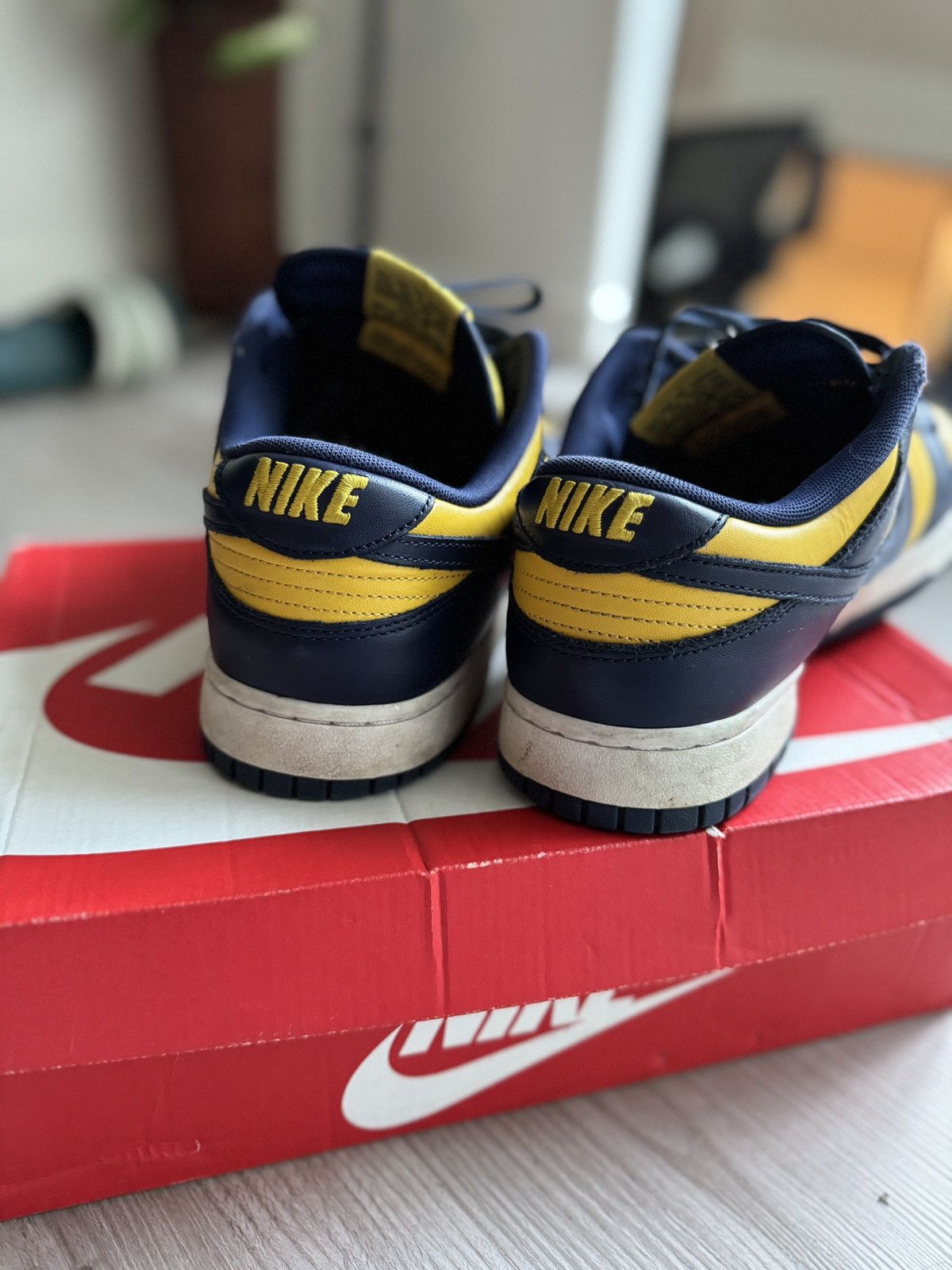 Nike Nike Dunk Low Michigan 2021 (Size 12) Size US 12 / EU 45 - 5 Thumbnail