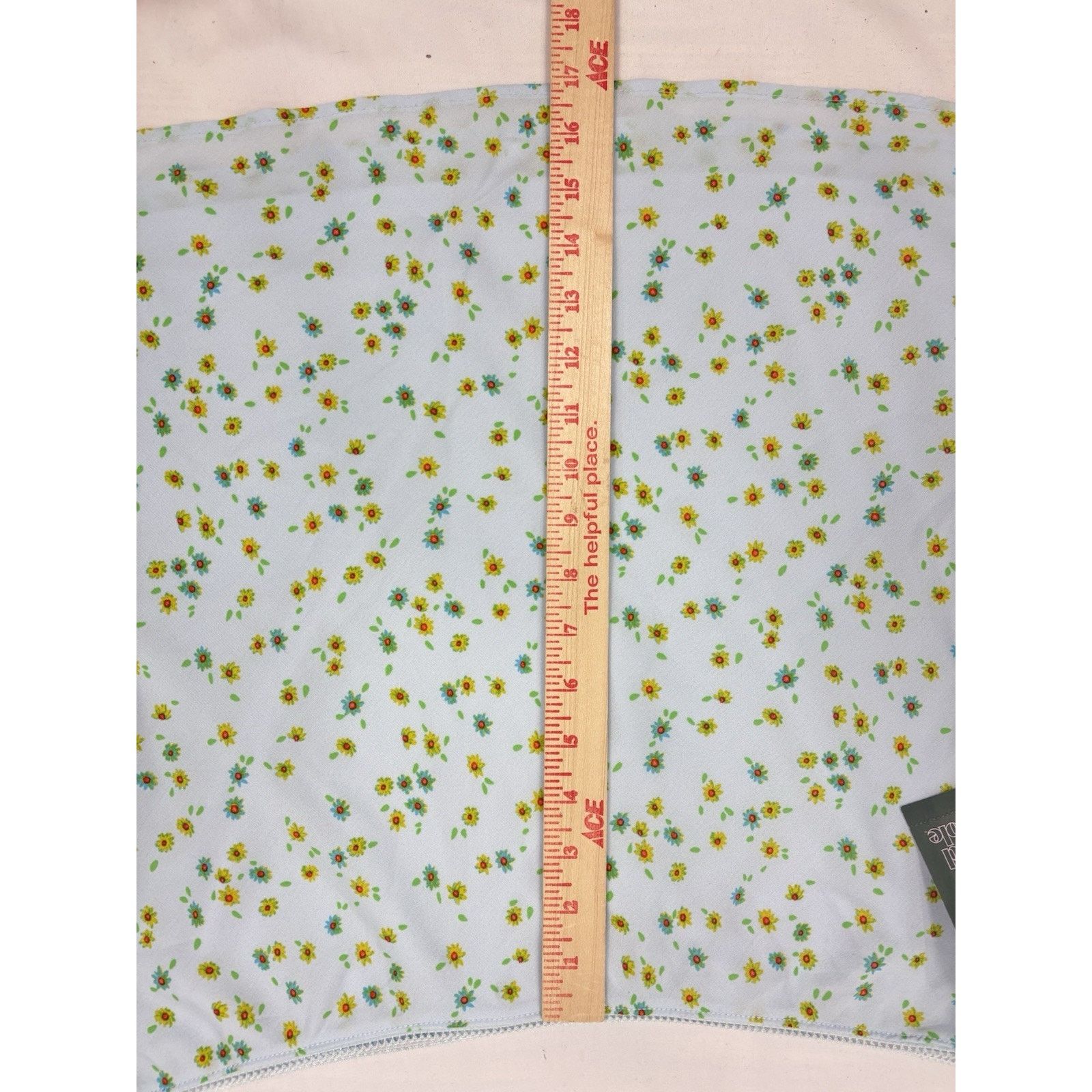 Target Basics NWT Wild Fable A Line Mini Skirt Light Aqua Blue Floral Sz L Size 32" / US 10 / IT 46 - 8 Thumbnail