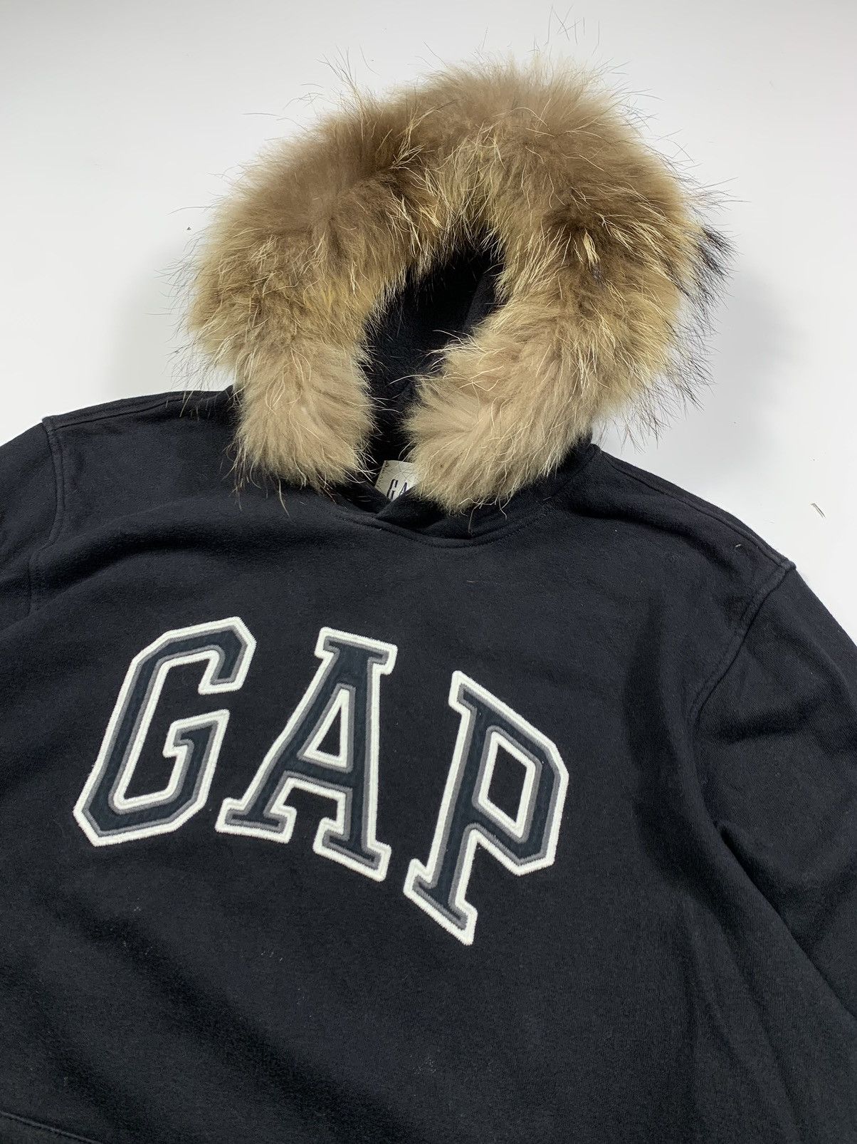 If Six Was Nine × Japanese Brand × Le Grande Bleu (L.G.B.) Y2k Gap Fur Hoodie Style Size US L / EU 52-54 / 3 - 2 Thumbnail
