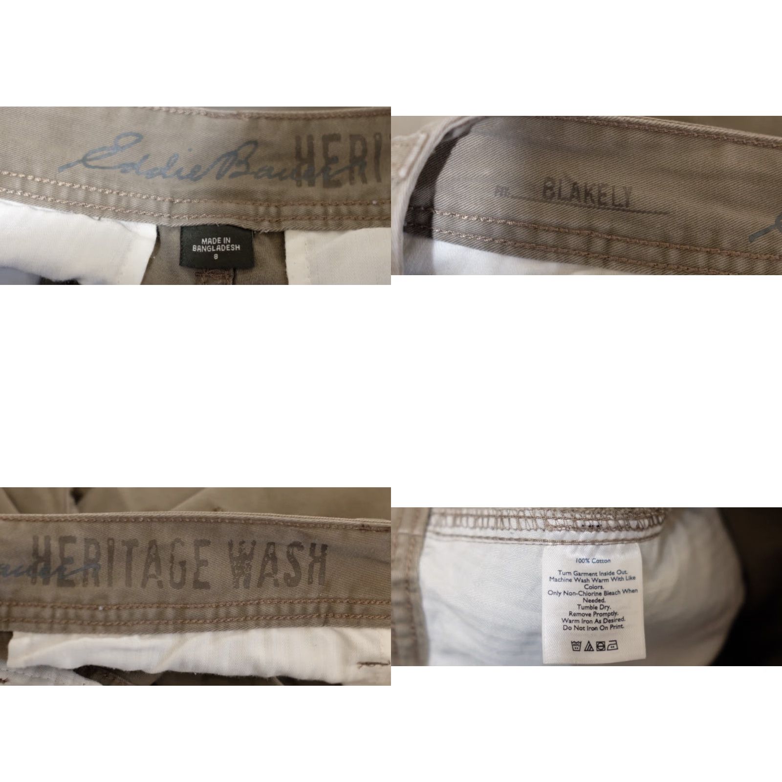 Eddie Bauer Eddie Bauer Heritage Wash Blakely Pants 100% Cotton Brown Womens 8 Room for 1-2 more keywords Size 30" / US 8 / IT 44 - 8 Thumbnail