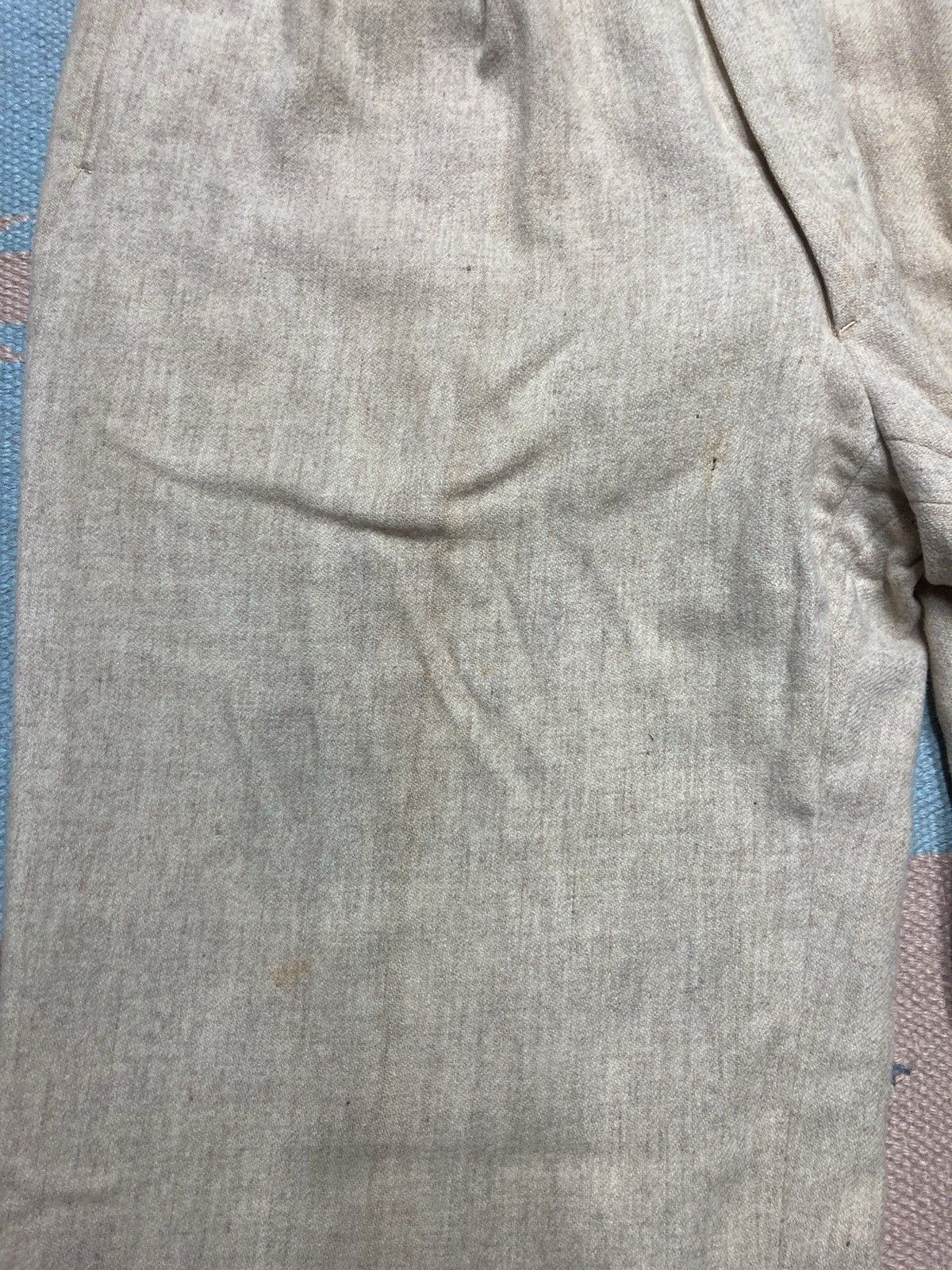 Vintage Vtg 40s 50s wool slacks pleated pants cinch rockabilly 28x29 Size US 28 / EU 44 - 5 Thumbnail