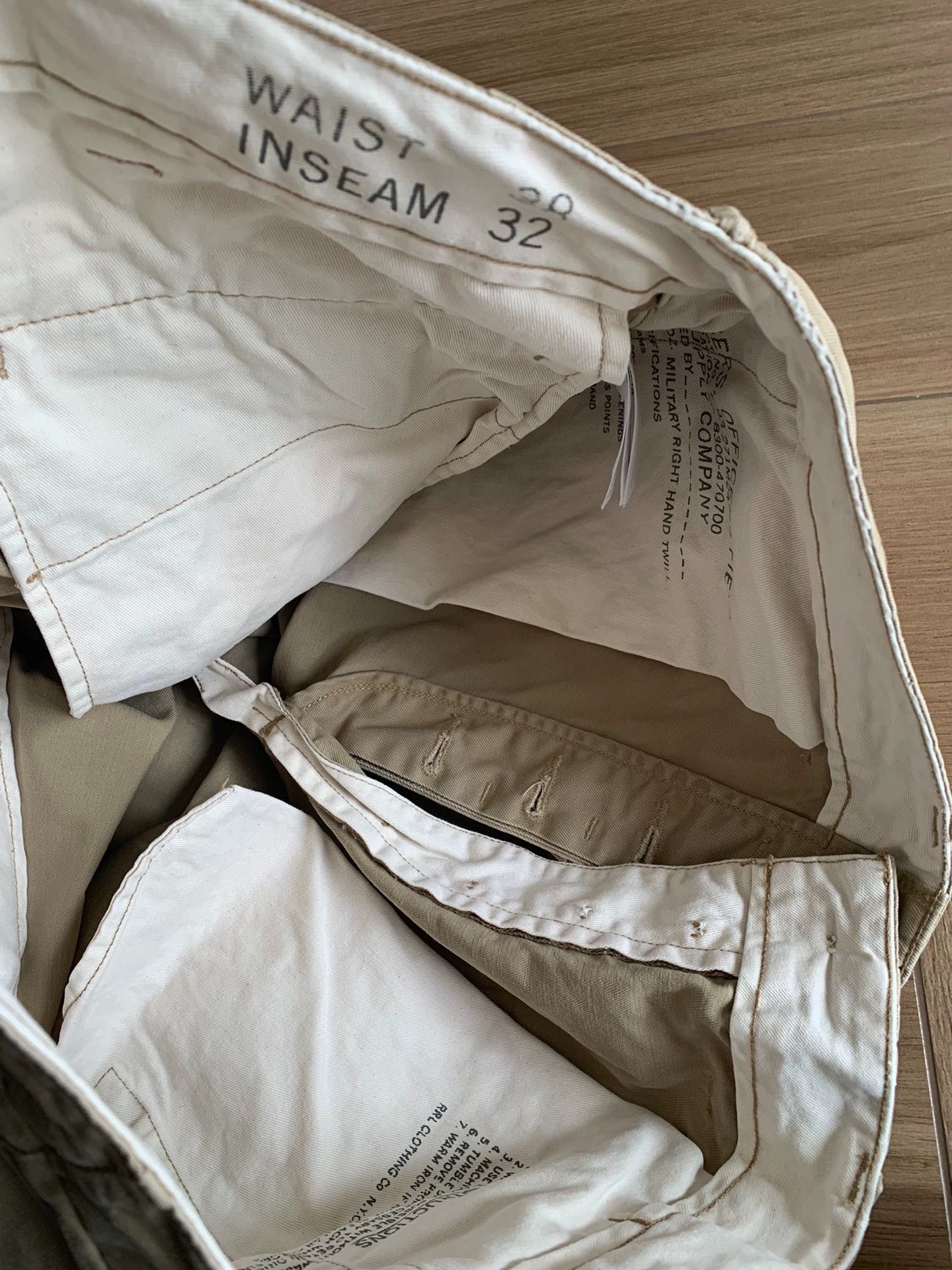 RRL Ralph Lauren RRL Slim Fit Officers Chino Pant Khaki 38 Near New Size US 38 / EU 54 - 4 Thumbnail