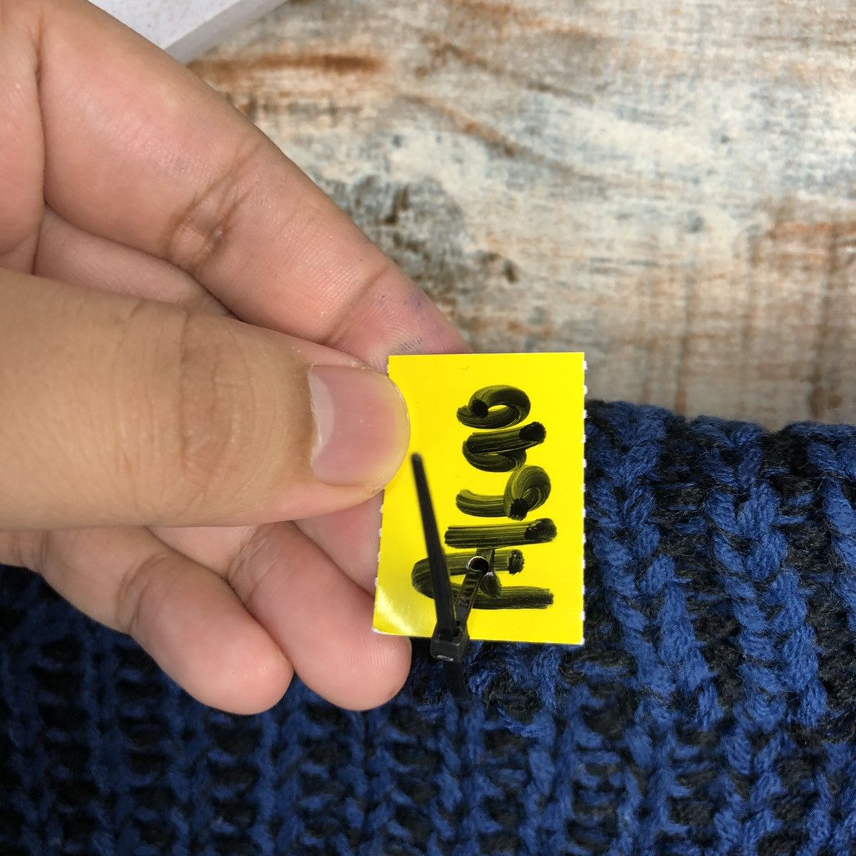 Homespun Knitwear × Japanese Brand 003 J.Ferry Blue Knitwear crop top #A1690 Size M / US 6-8 / IT 42-44 - 11 Thumbnail