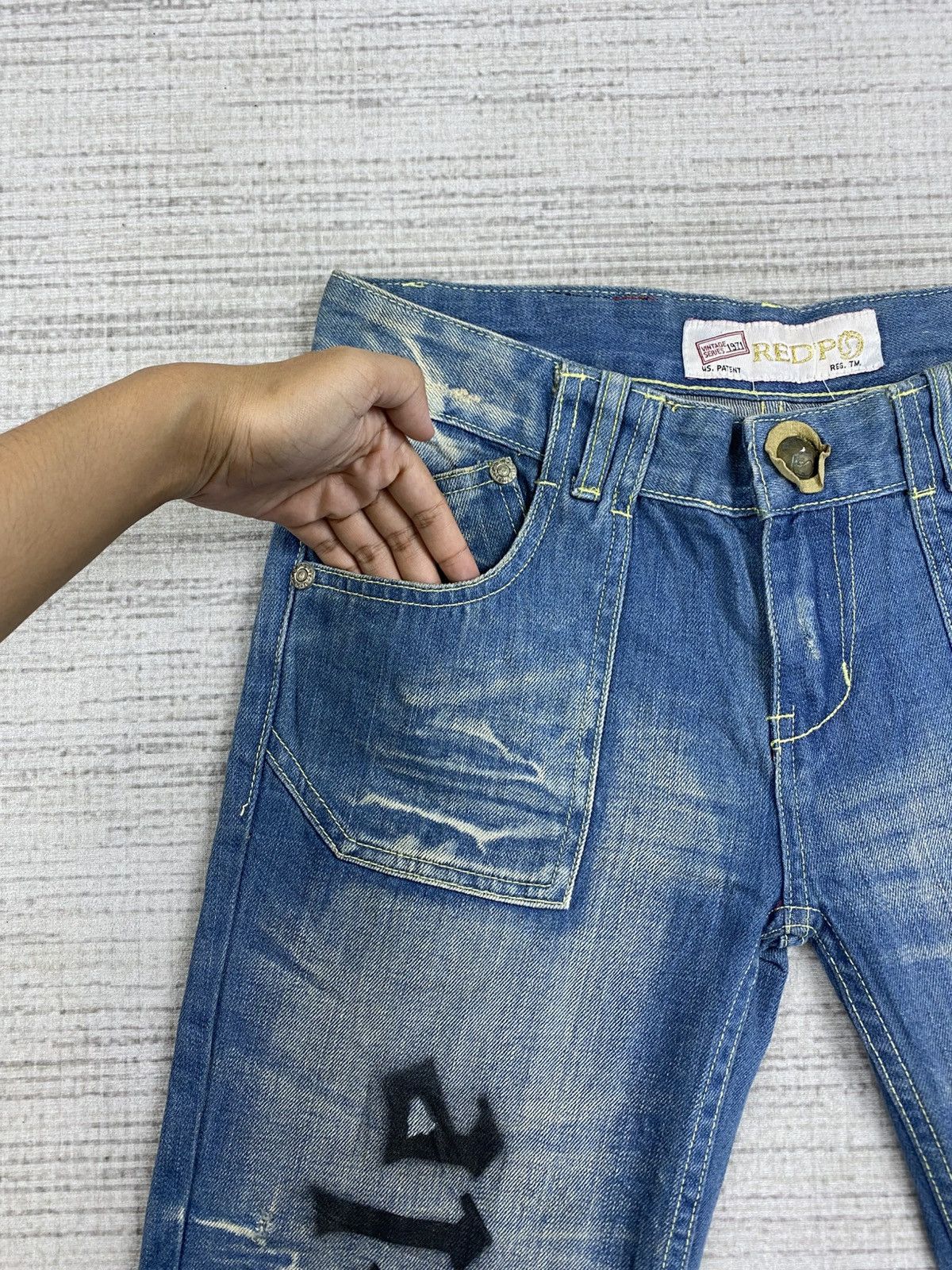 If Six Was Nine Vintage Red Pepper 70s Style Rolling Stone Custom Flare Pant Size US 30 / EU 46 - 10 Thumbnail